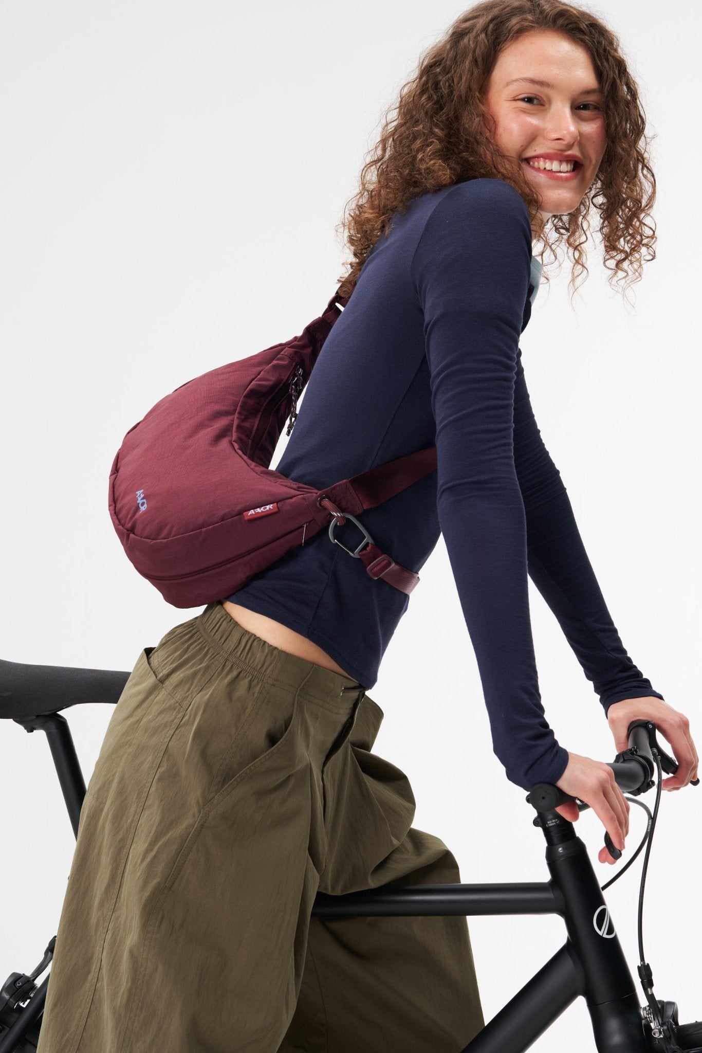 AEVOR-Bike Sling Bag-Burgundy-BACKYARD