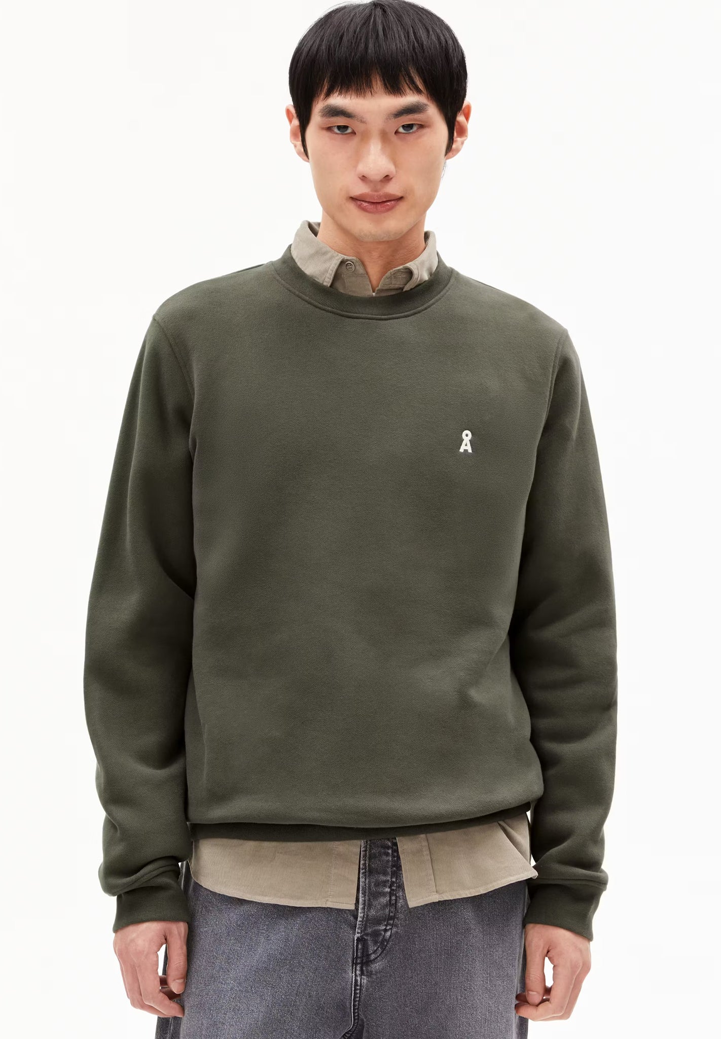 ARMEDANGELS - Baaro Fleece - Forest Pine - BACKYARD