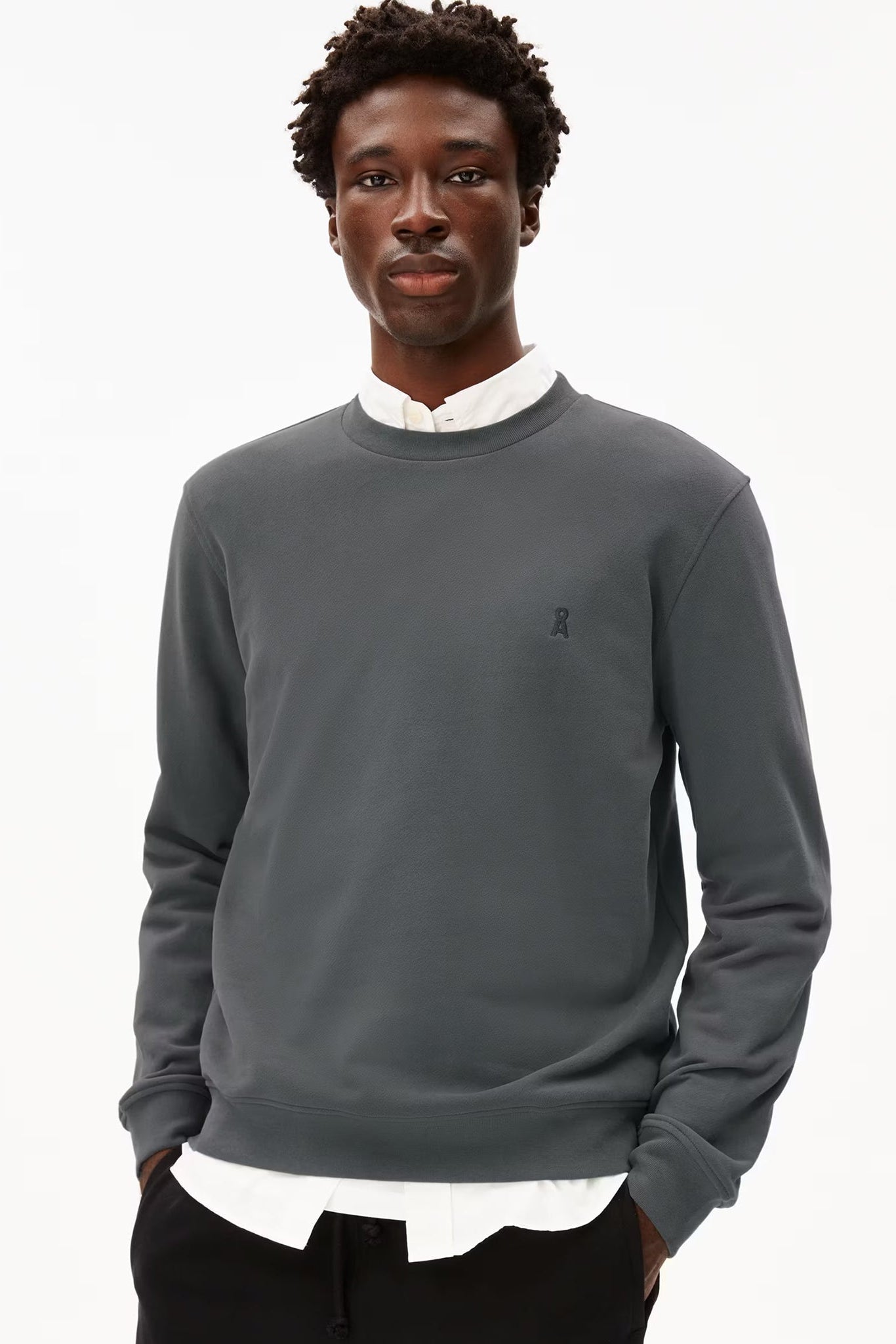 ARMEDANGELS - Baaro Fleece - Space Steel - BACKYARD