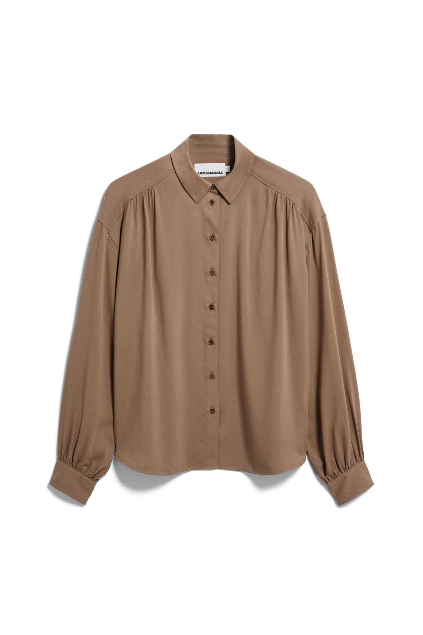 ARMEDANGELS-Efinaraa Ecovero Blouse-Amberwood-BACKYARD