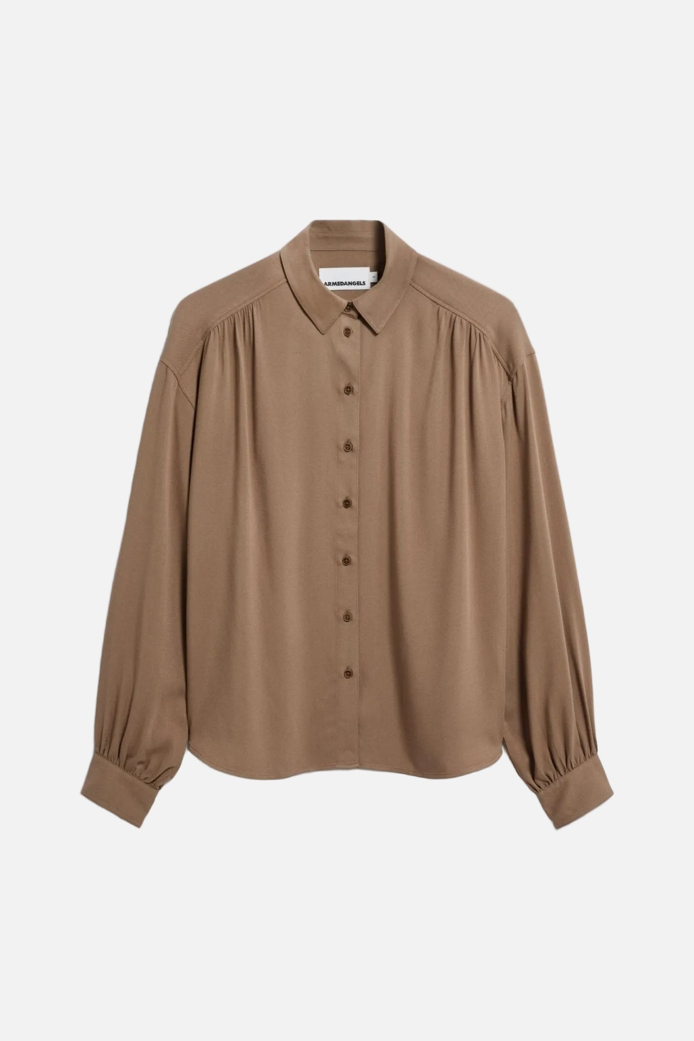 ARMEDANGELS-Efinaraa Ecovero Blouse-Amberwood-BACKYARD