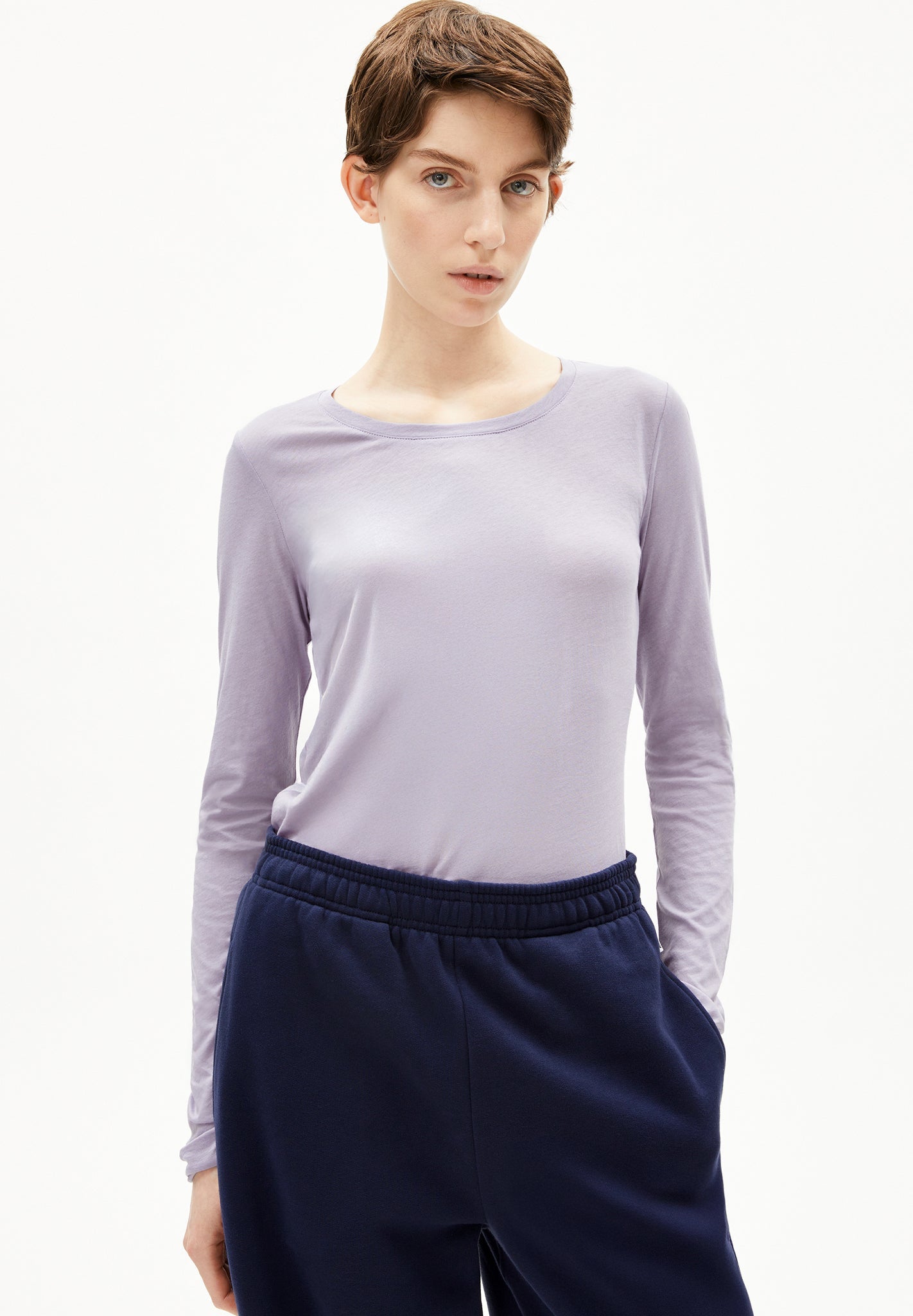 ARMEDANGELS - Einiaara Soft - Frozen Lavender - BACKYARD