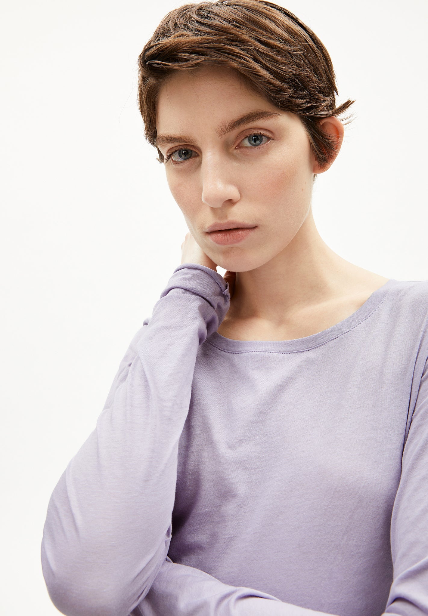 ARMEDANGELS - Einiaara Soft - Frozen Lavender - BACKYARD