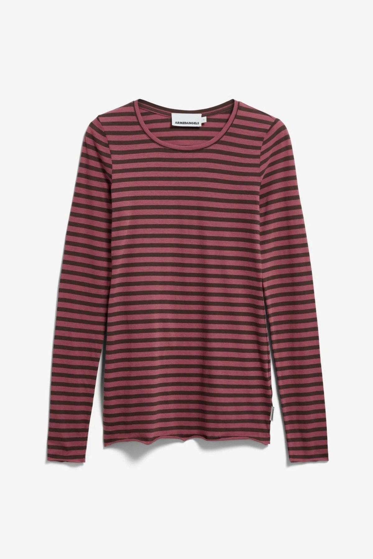 ARMEDANGELS-Einiaara Stripes-Claystone Velvet Ember-BACKYARD