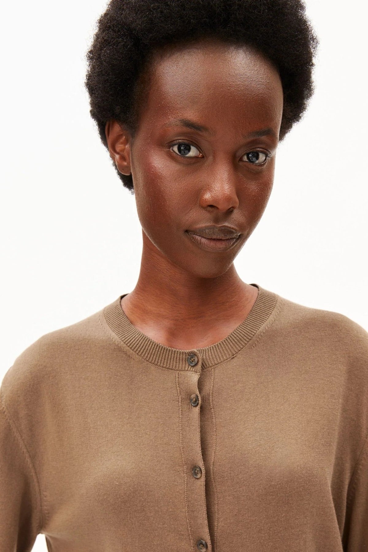 ARMEDANGELS-Fine Knit Cardigan-Amberwood-BACKYARD