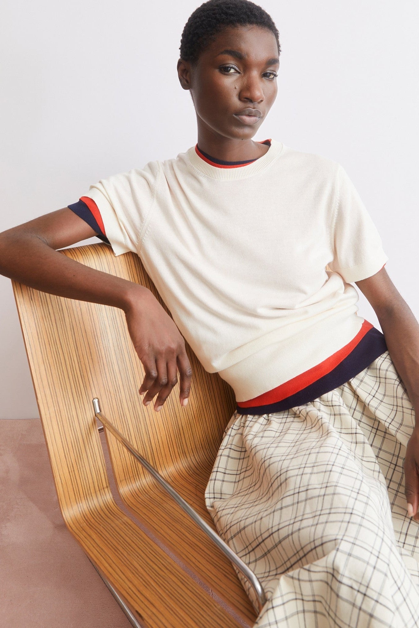 ARMEDANGELS - Fine S SL Knit Sweater - Oatmilk - BACKYARD