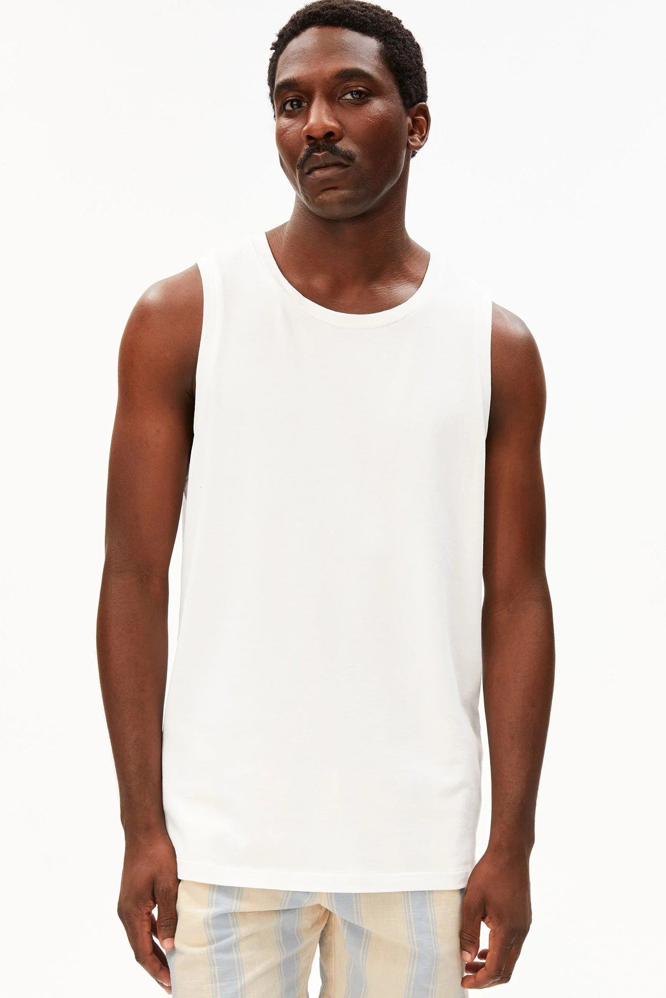 ARMEDANGELS - Heavy Weight Tank Top - White - BACKYARD