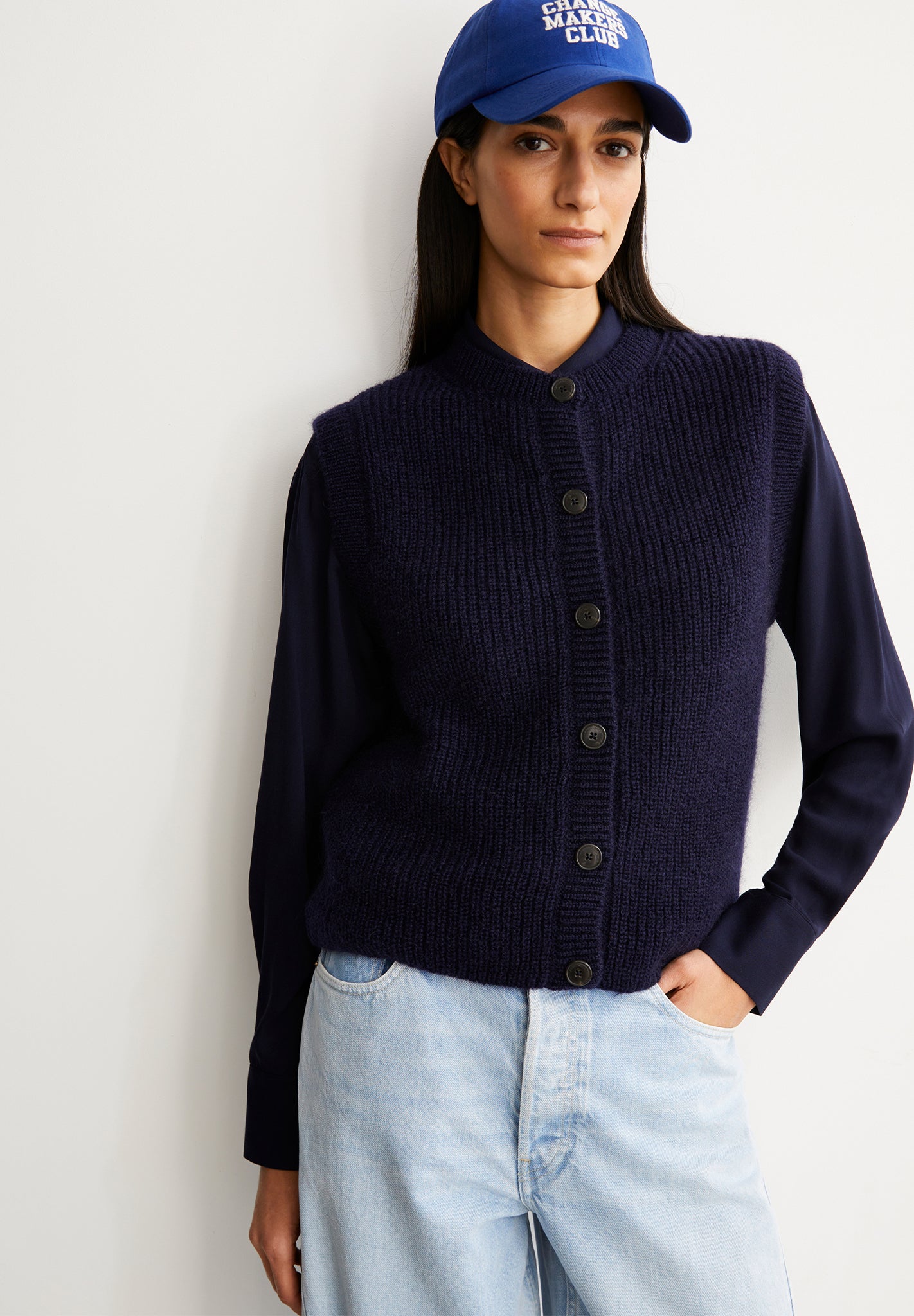 ARMEDANGELS - Helgeaa Premium - Tinted Navy - BACKYARD