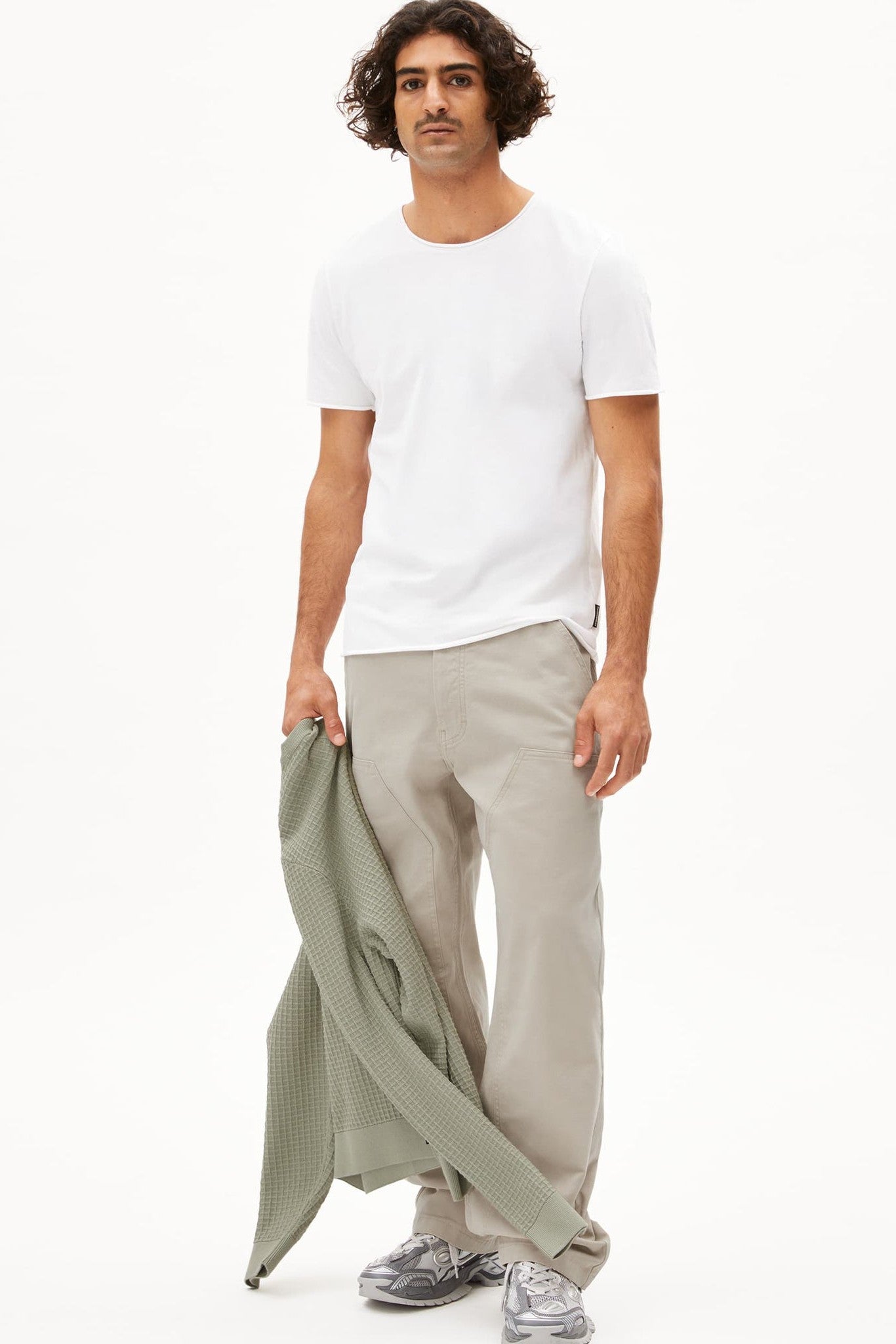 ARMEDANGELS - Jaames Brushed - White - BACKYARD