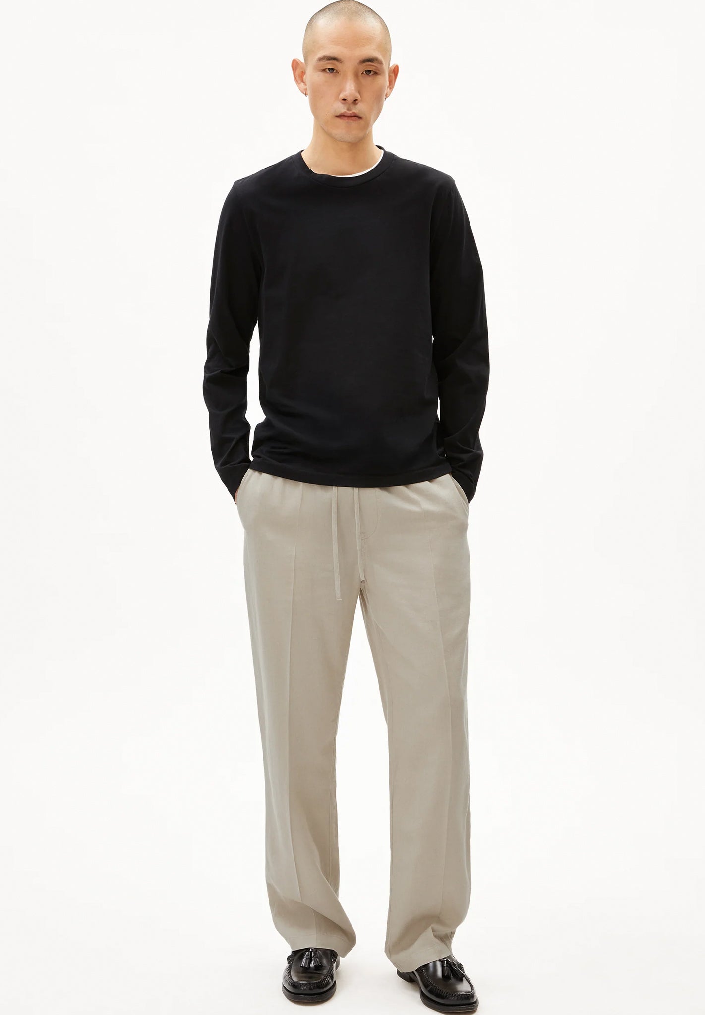 ARMEDANGELS - Jaames Longsleeve - Black - BACKYARD