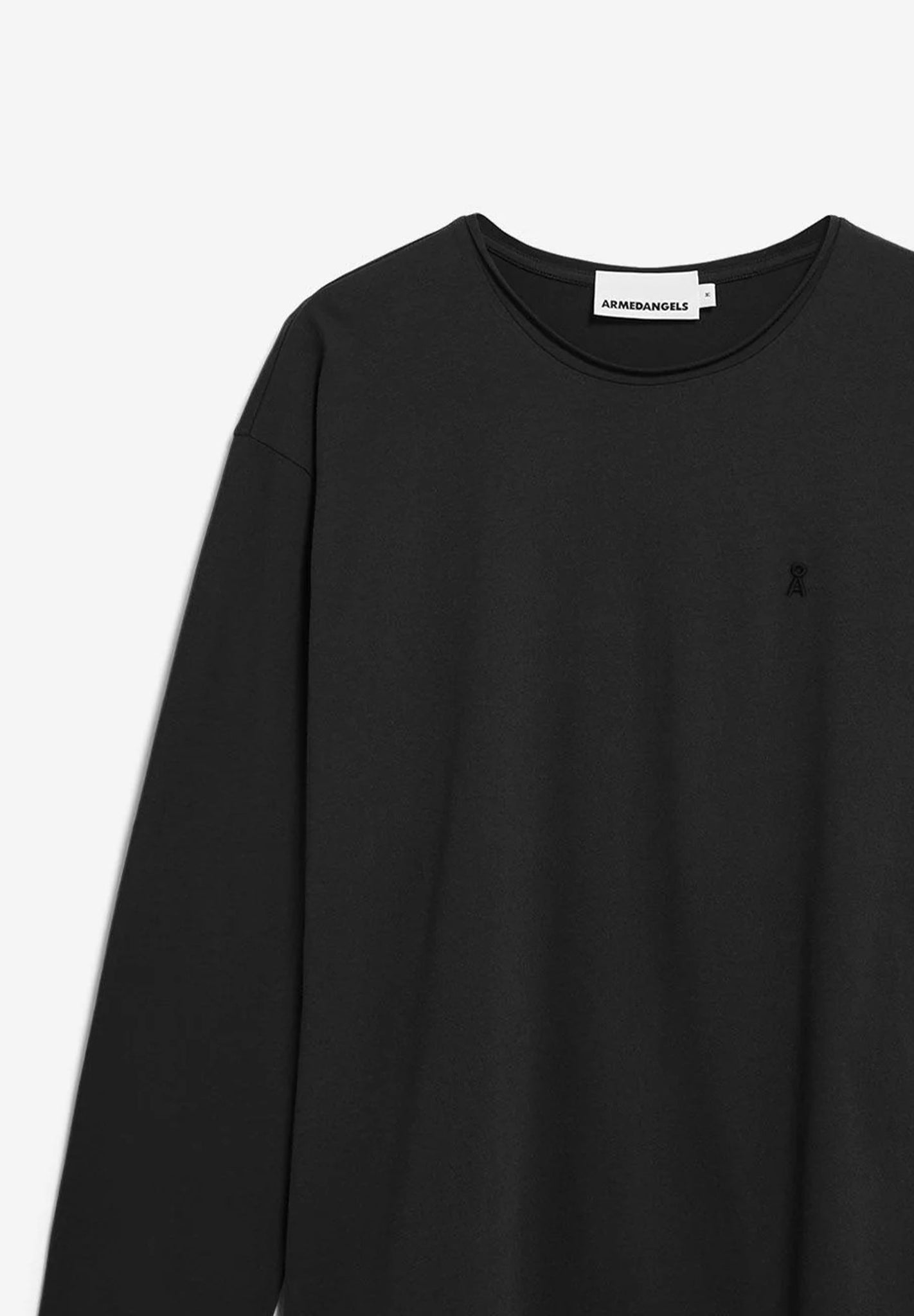 ARMEDANGELS - Jaames Longsleeve Brushed - Black - BACKYARD