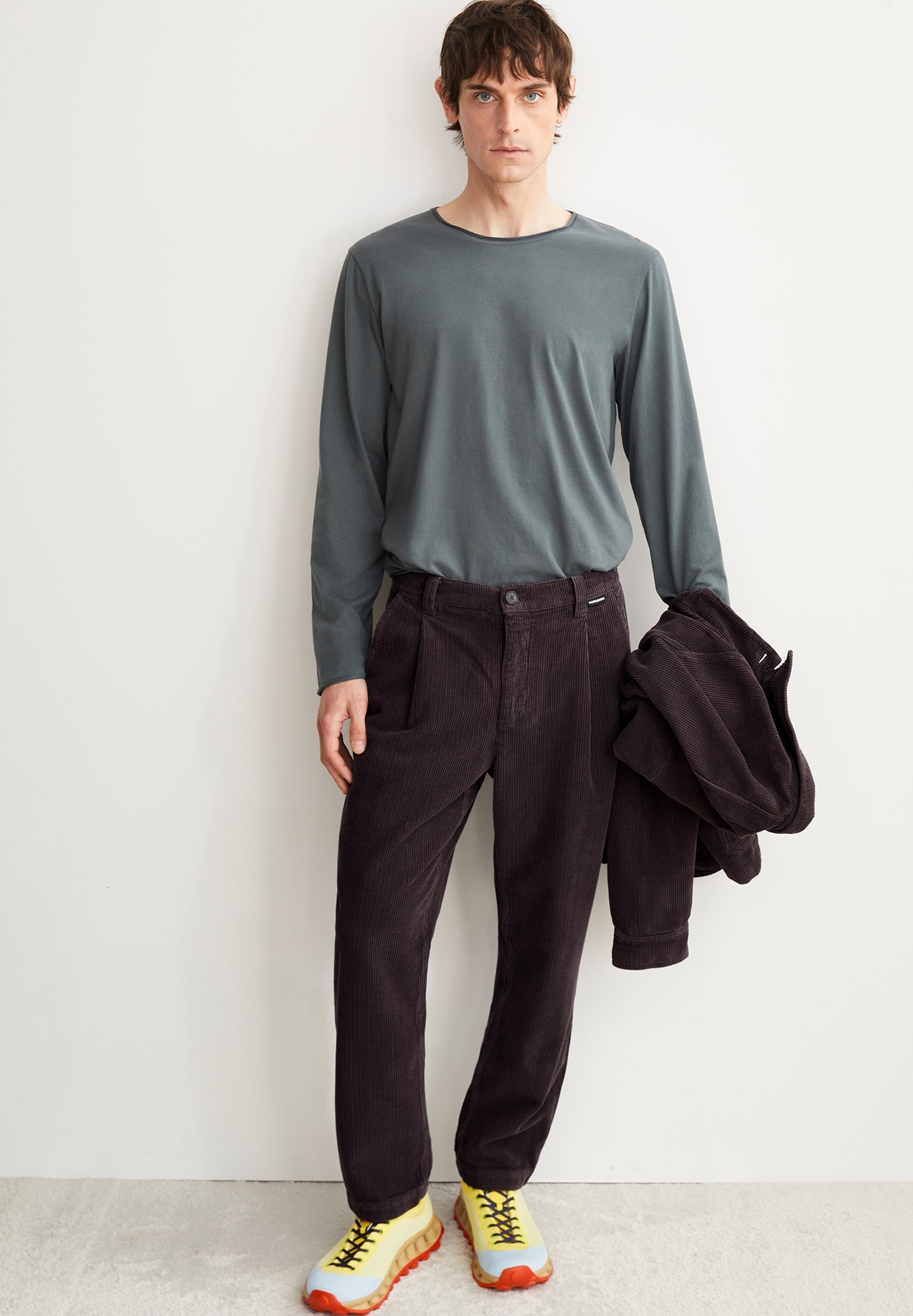 ARMEDANGELS - Maarkos LS Brushed - Space Steel - BACKYARD