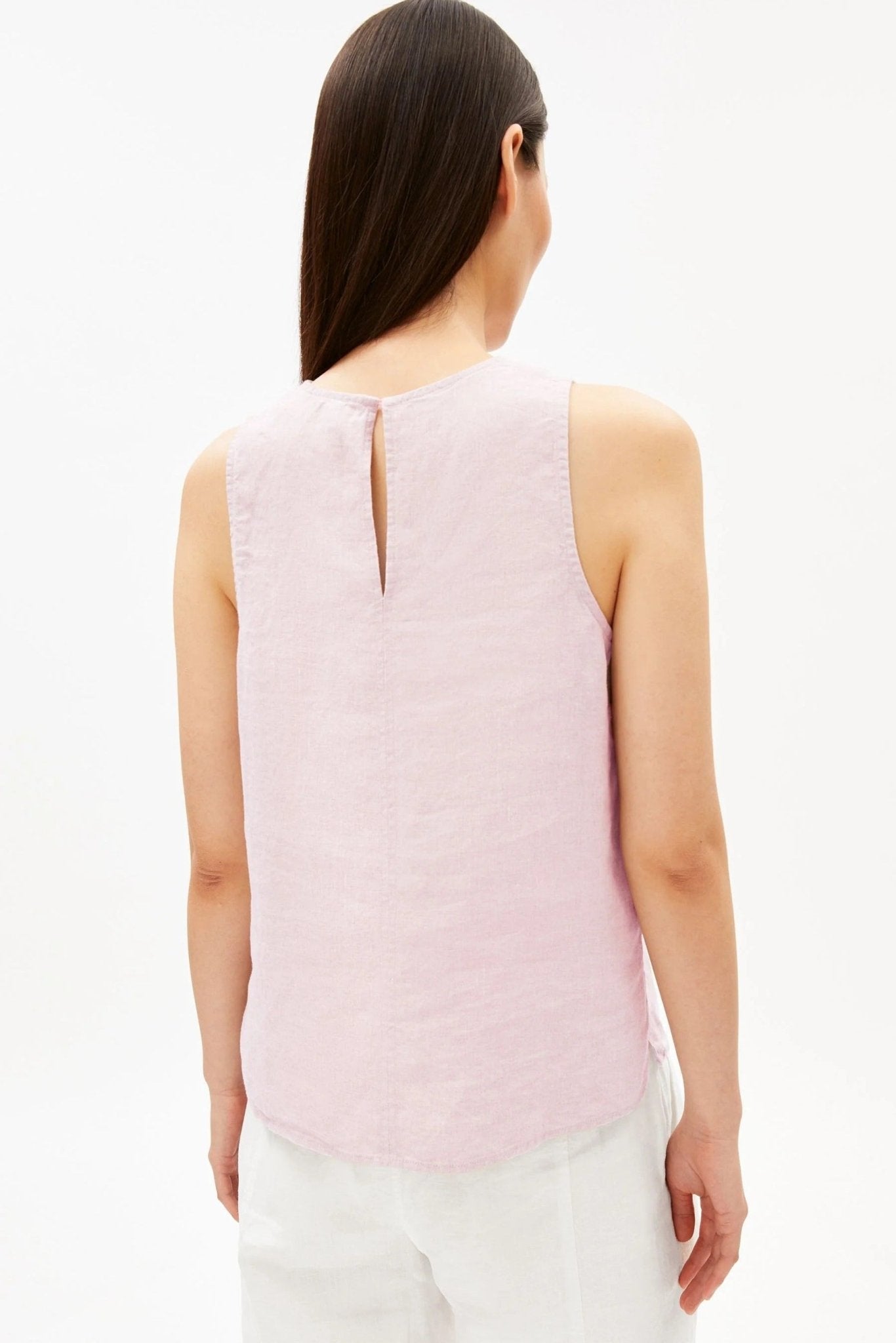 ARMEDANGELS - Pure Linen Blouse Top - Pink Mist - BACKYARD