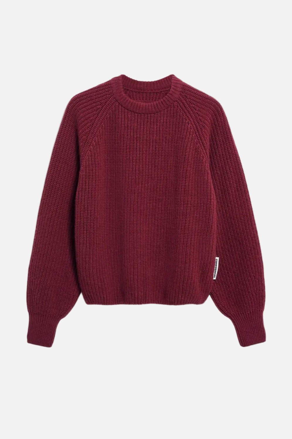 ARMEDANGELS-Rib Knit Sweater-Velvet Red-BACKYARD