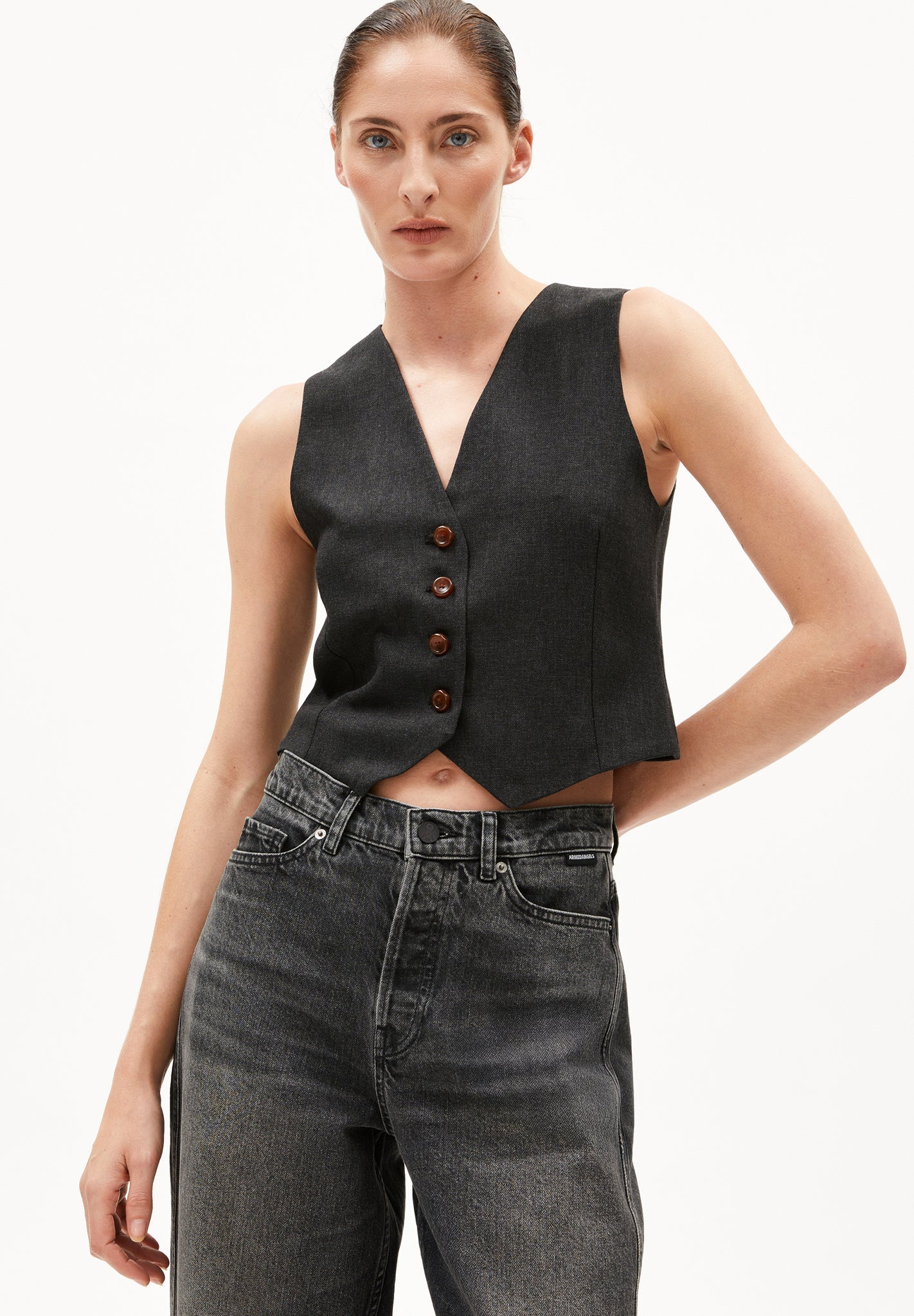 ARMEDANGELS - Sineriaa Premium - Steel Melange - BACKYARD