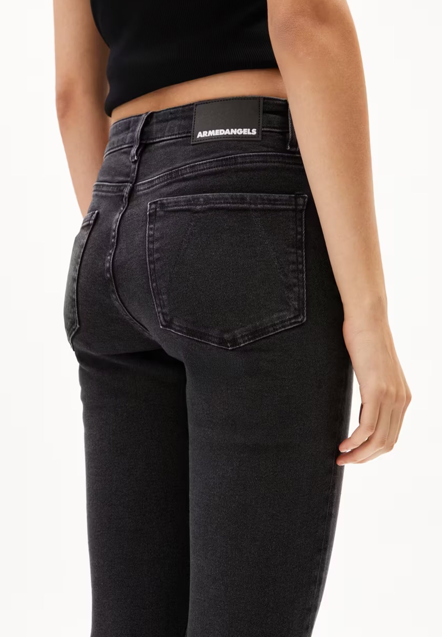 ARMEDANGELS - Tillaa X Stretch - True Black Washed - BACKYARD