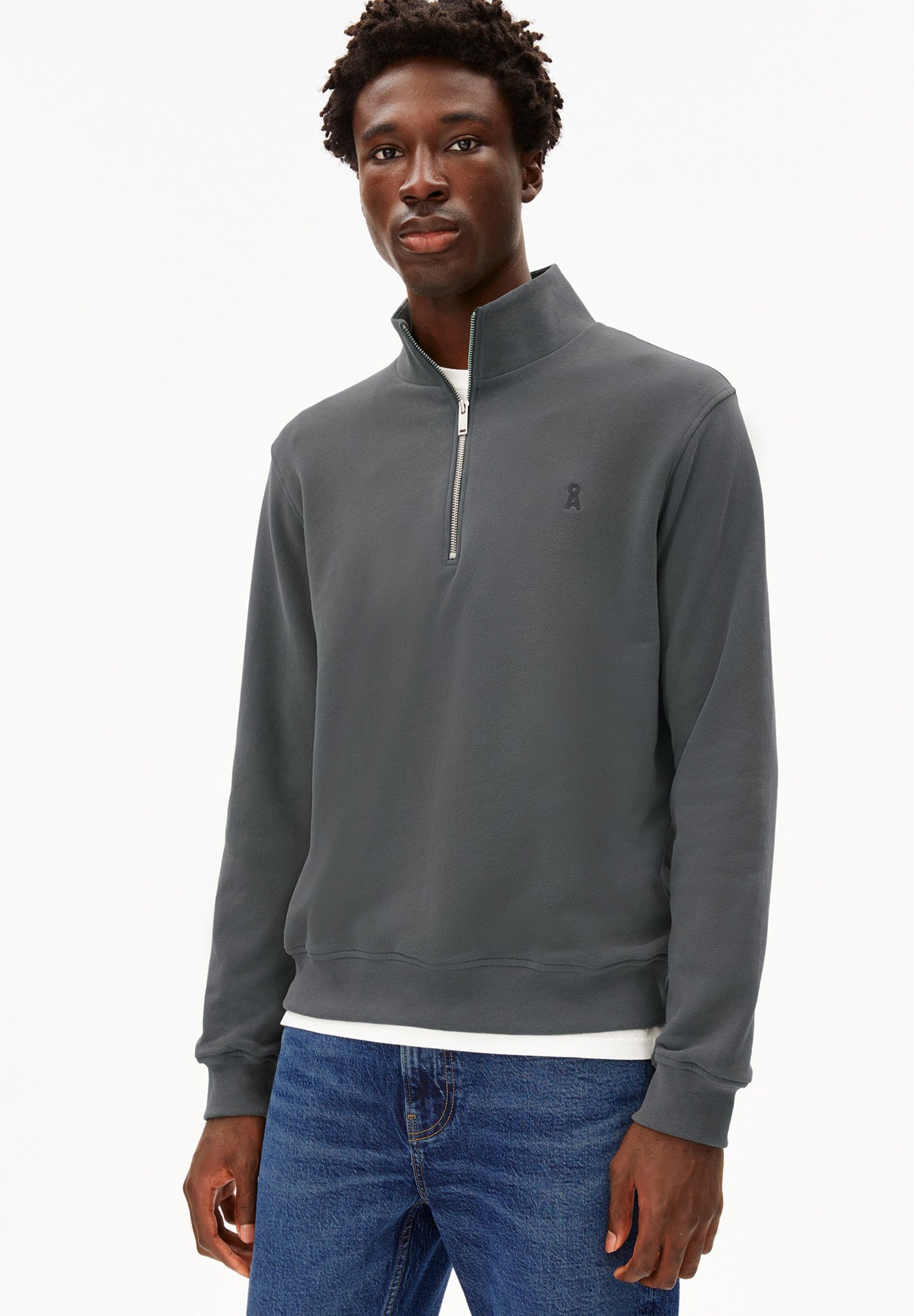 ARMEDANGELS - Waarlo Fleece - Space Steel - BACKYARD