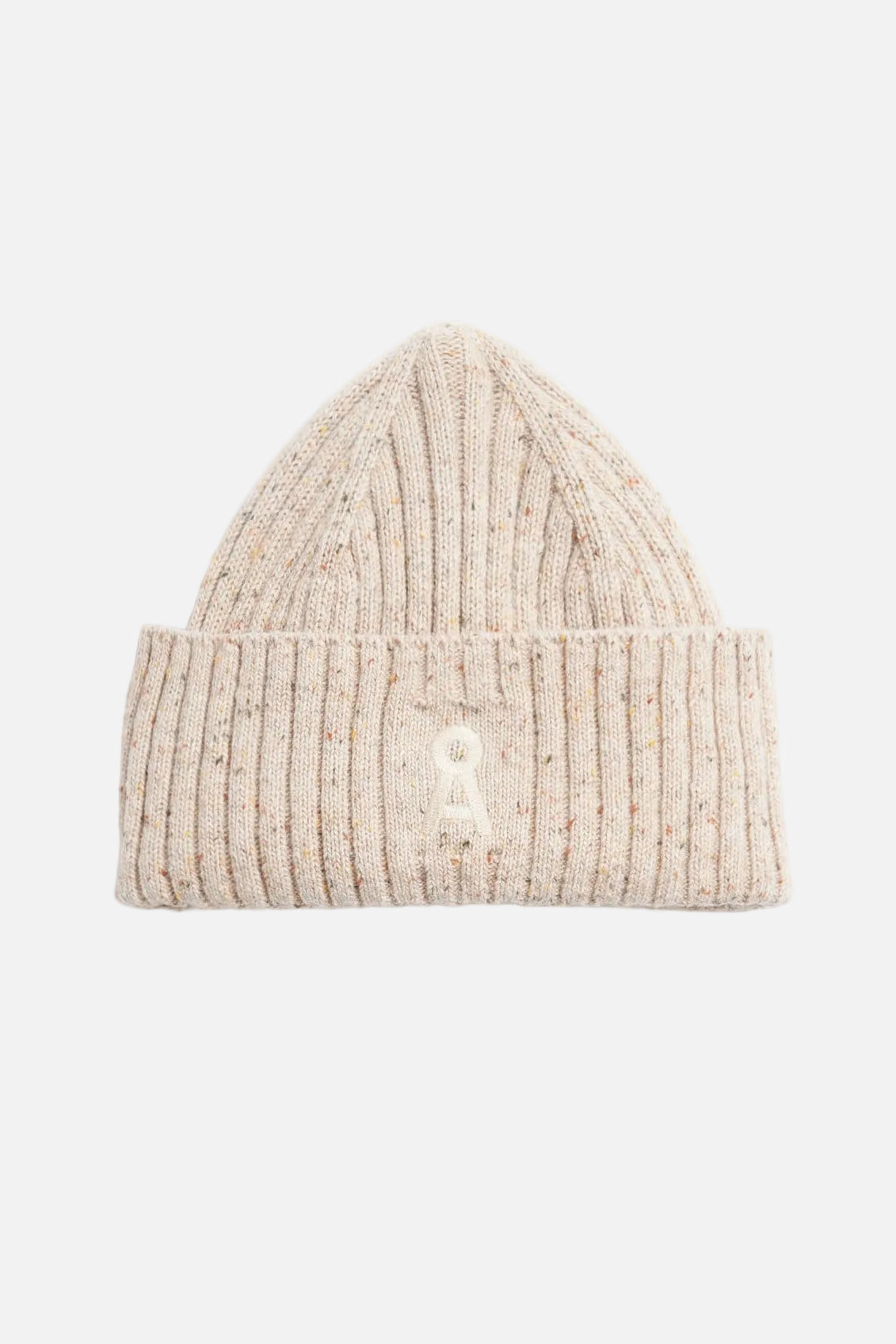 ARMEDANGELS-Women Tweed Knit Hat-Sandstone Tweed-BACKYARD