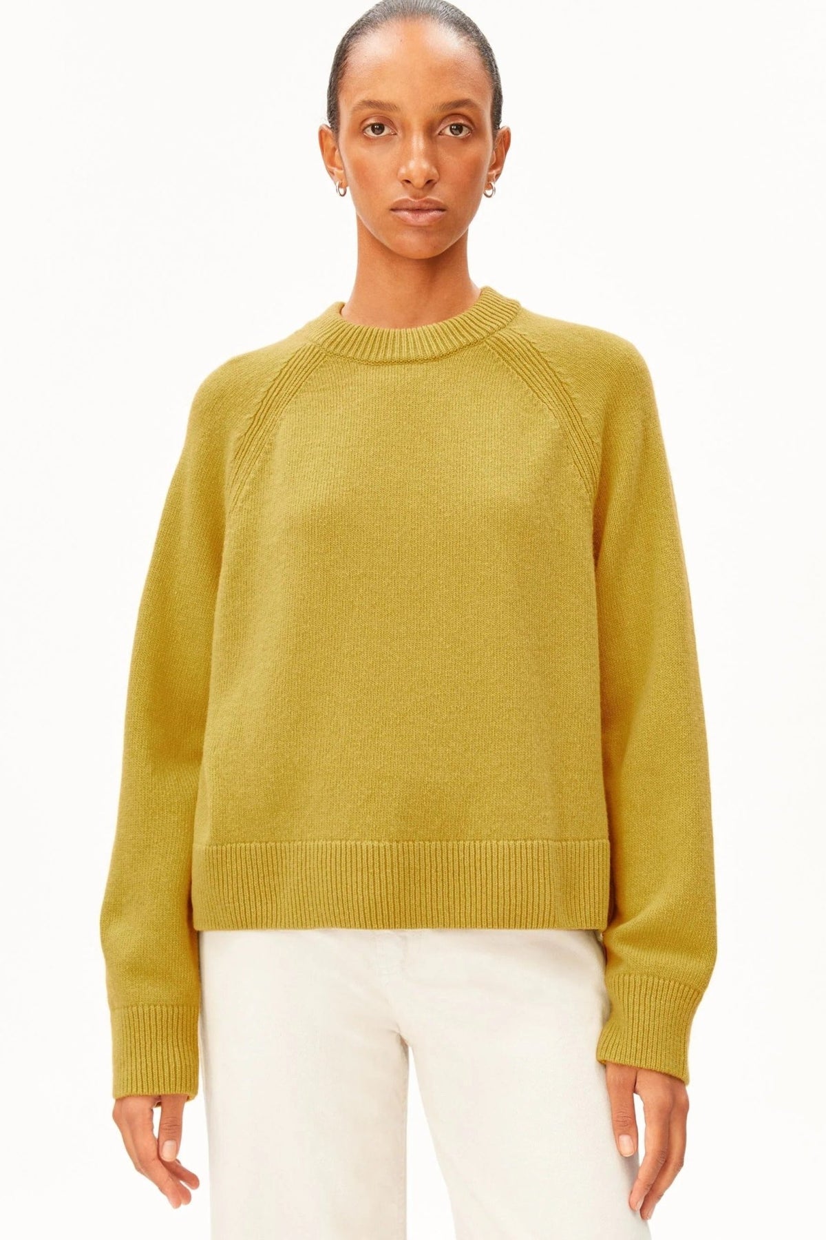 ARMEDANGELS-Wool Knit Sweater-Mosslace-BACKYARD