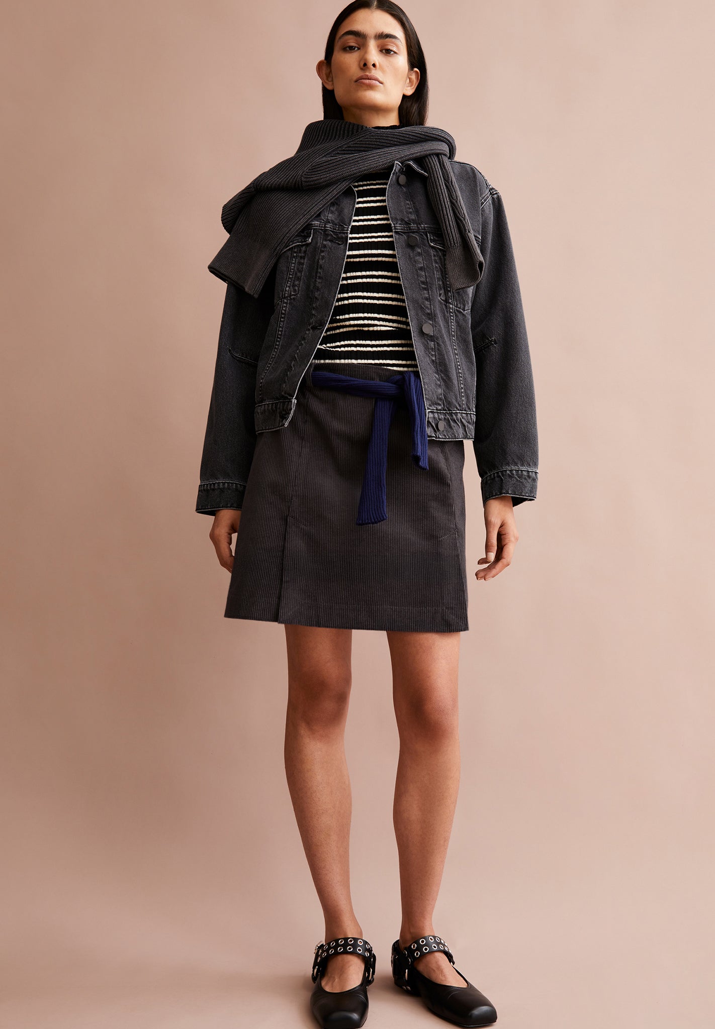 ARMEDANGELS - Zalaiaa Corduroy - Dark Steel - BACKYARD