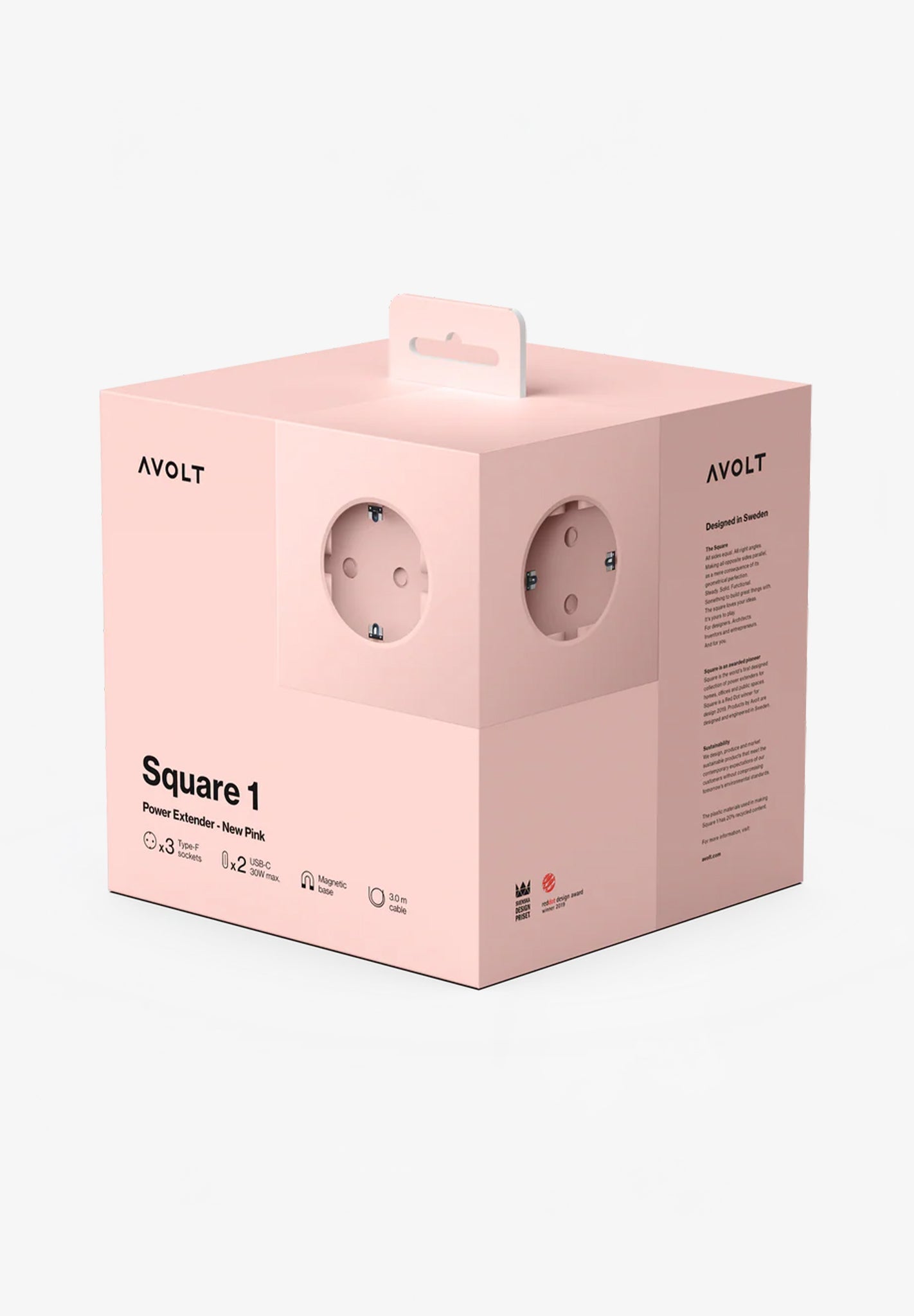 AVOLT - Square 1 USB - C & Magnet - New Pink - BACKYARD