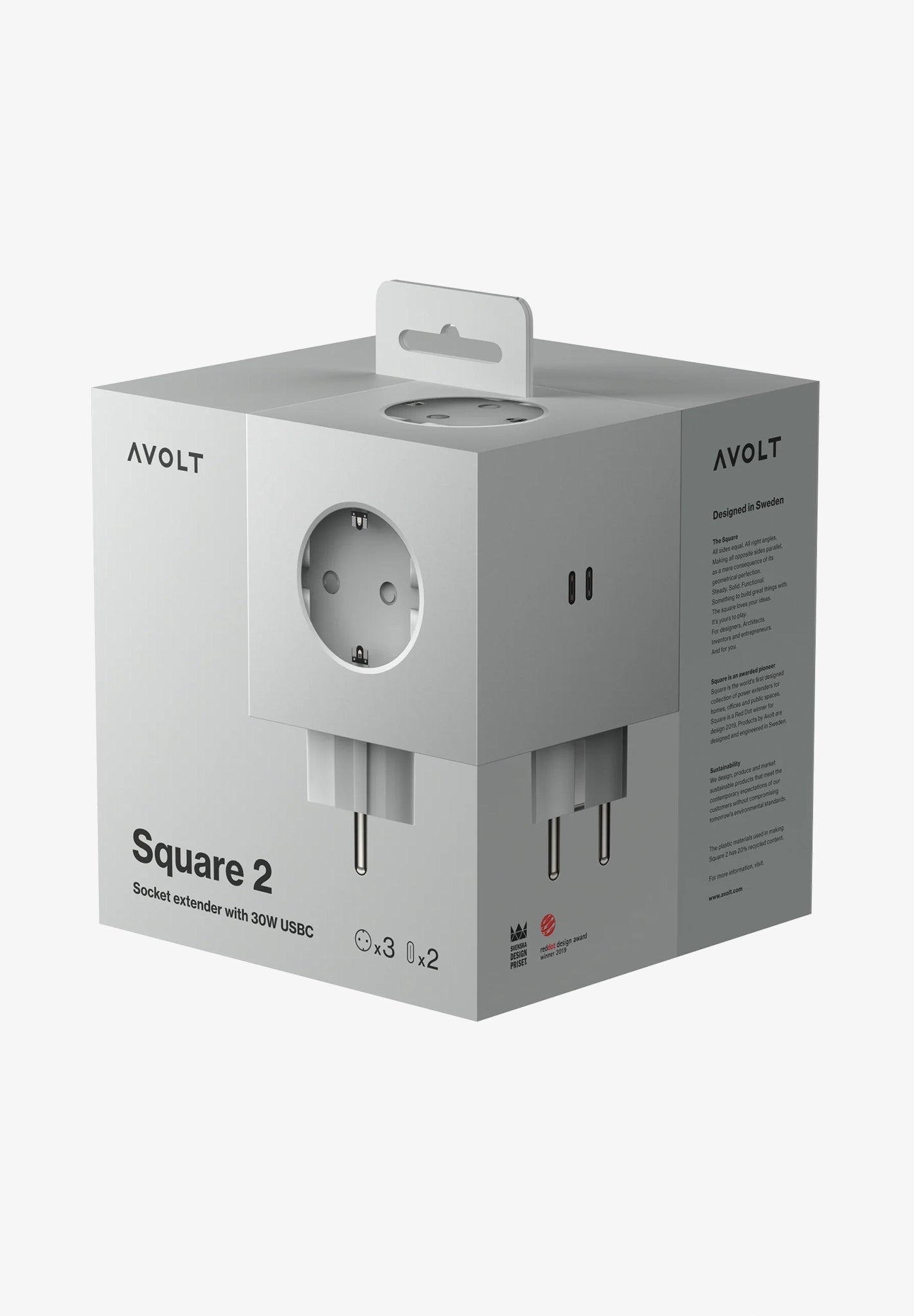 AVOLT - Square 2 - Gotland Grey - BACKYARD