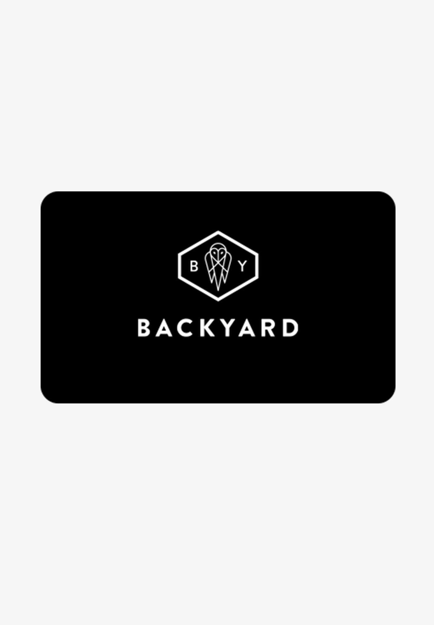 BACKYARD - GESCHENKGUTSCHEIN - 20,00 € - BACKYARD