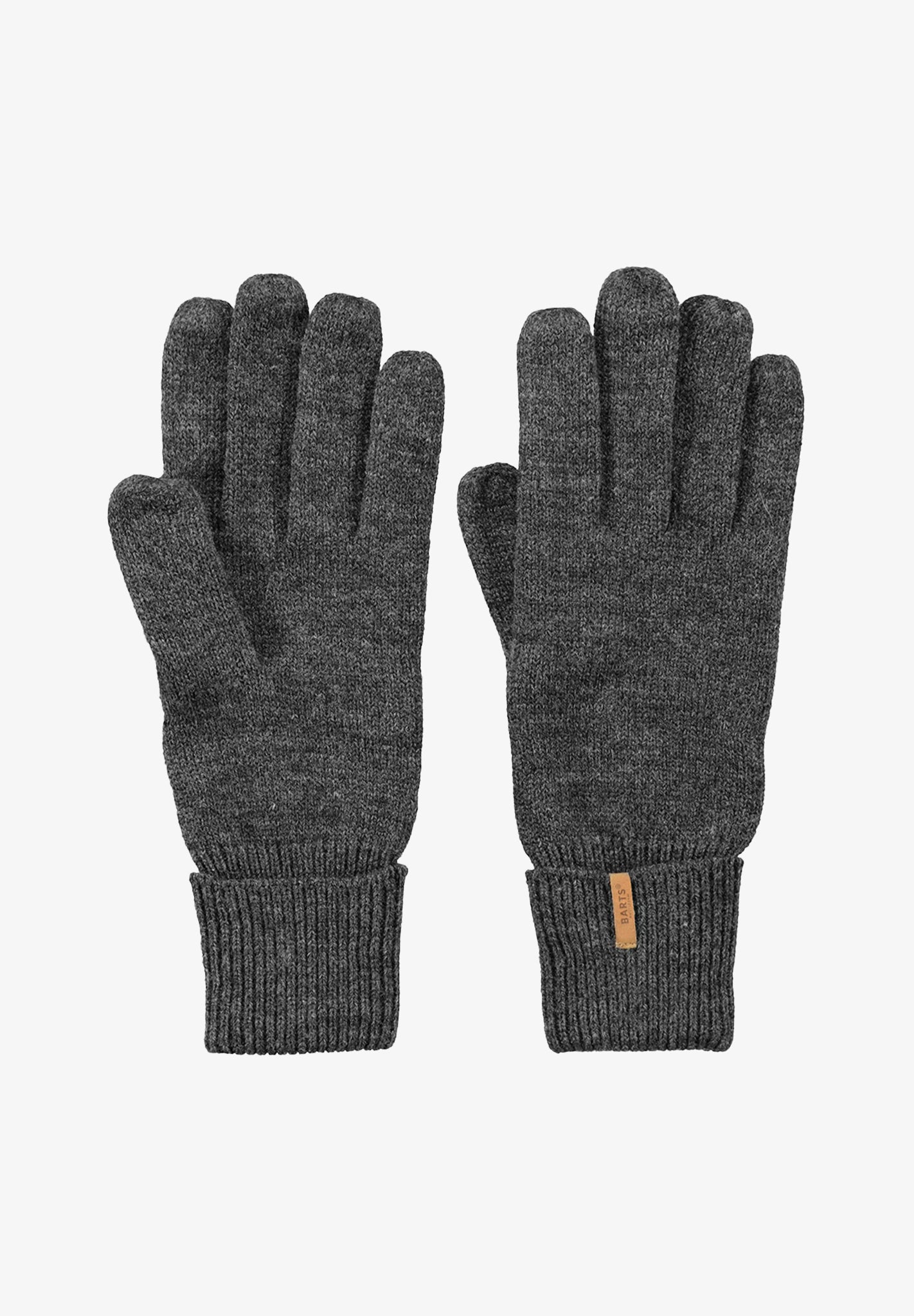 Barts Fine Knitted Gloves, Dark Heather
