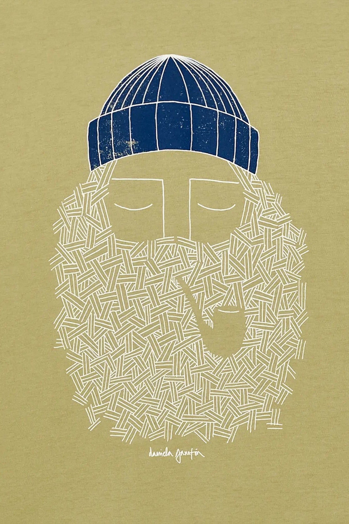 BASK IN THE SUN - Smoking Pipe Tee - Lichen - BACKYARD