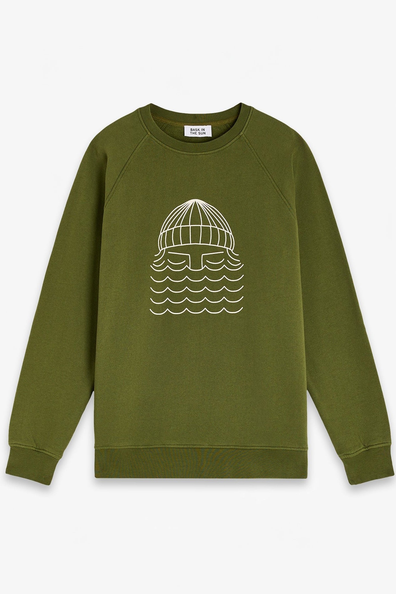 BASK IN THE SUN - To The Sea Sweat - Olive - BACKYARD