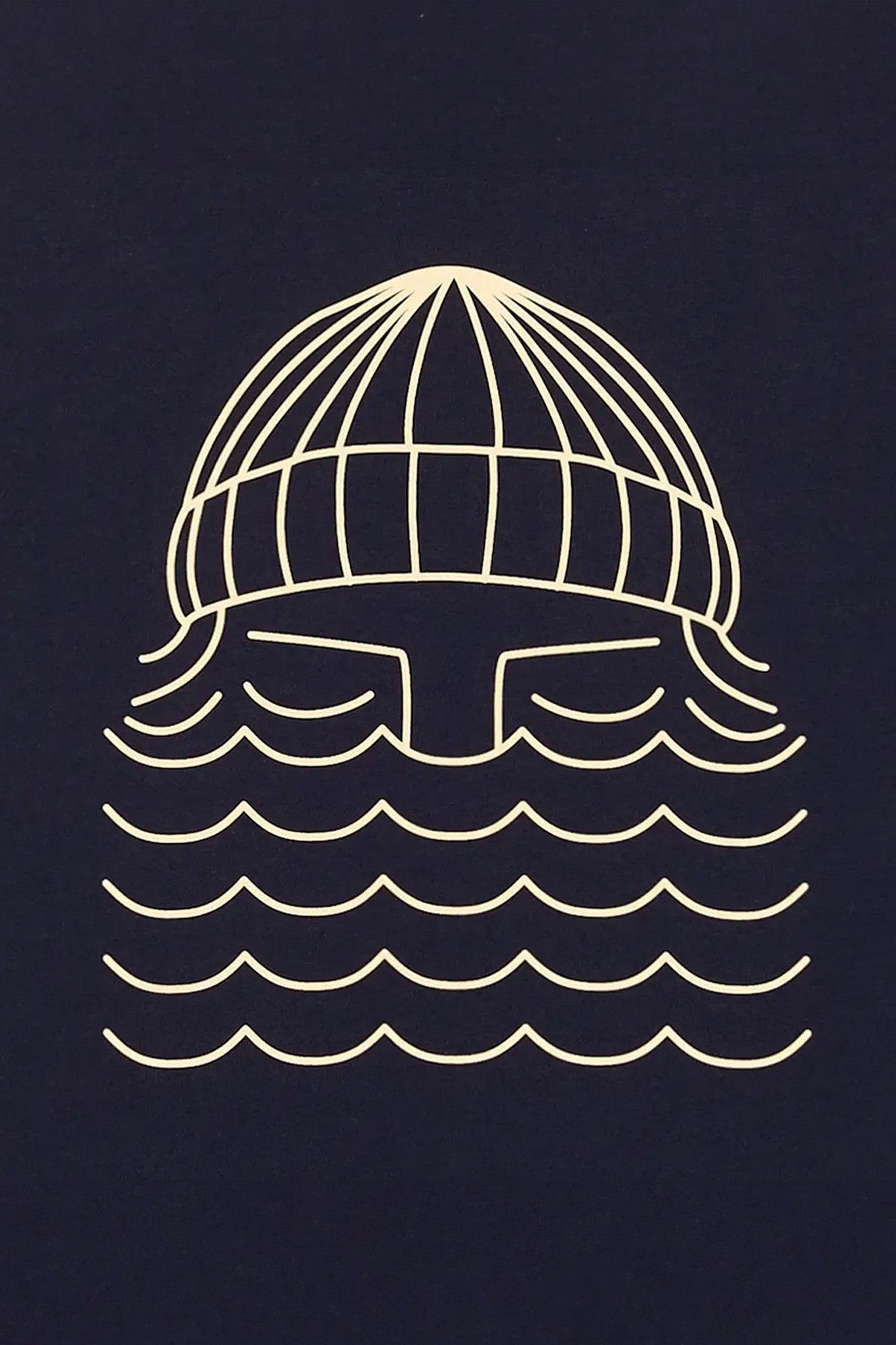 BASK IN THE SUN - To The Sea Tee - Navy - BACKYARD