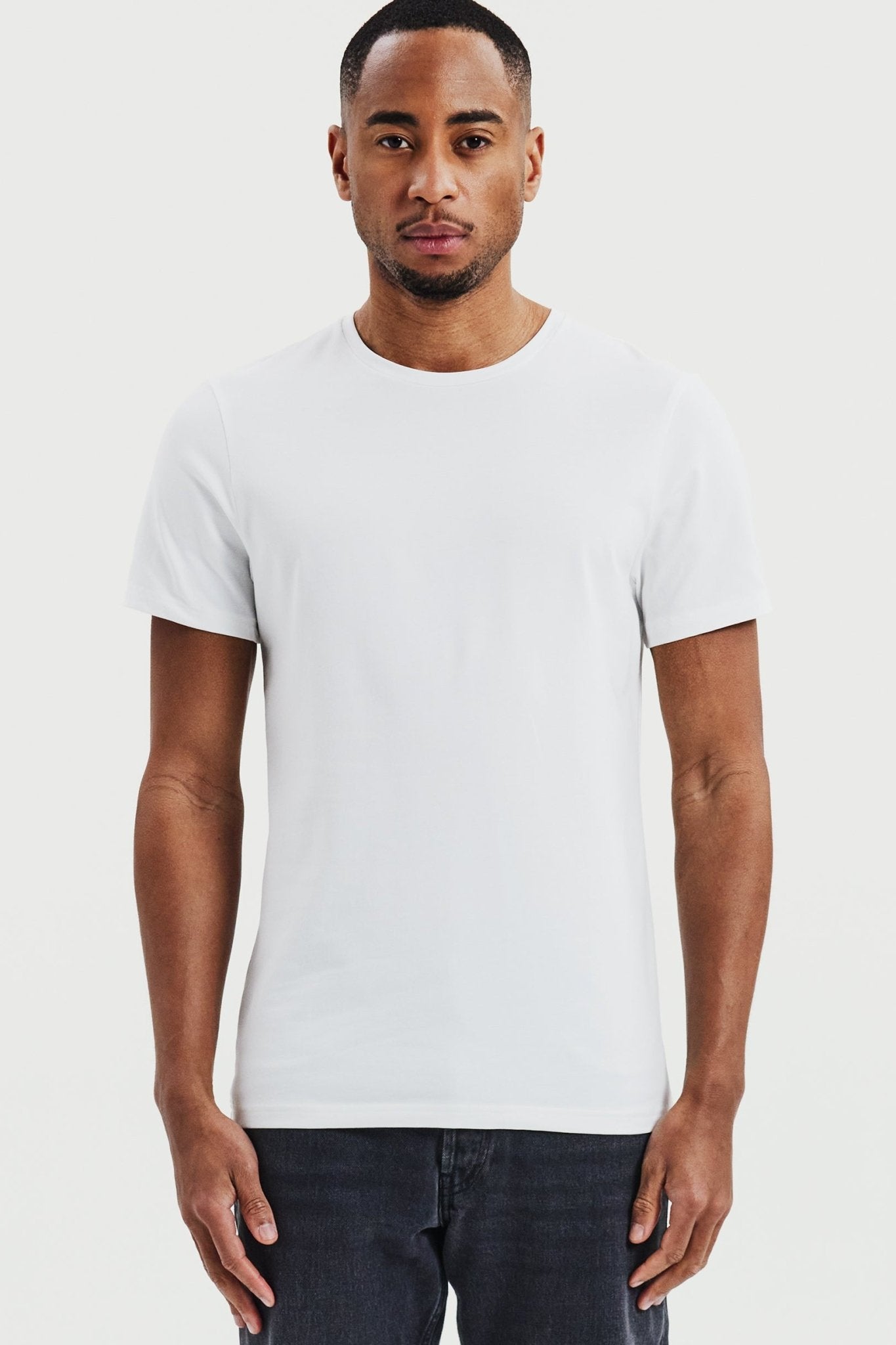 BREAD & BOXERS - Crew - Neck Regular - White - BACKYARD