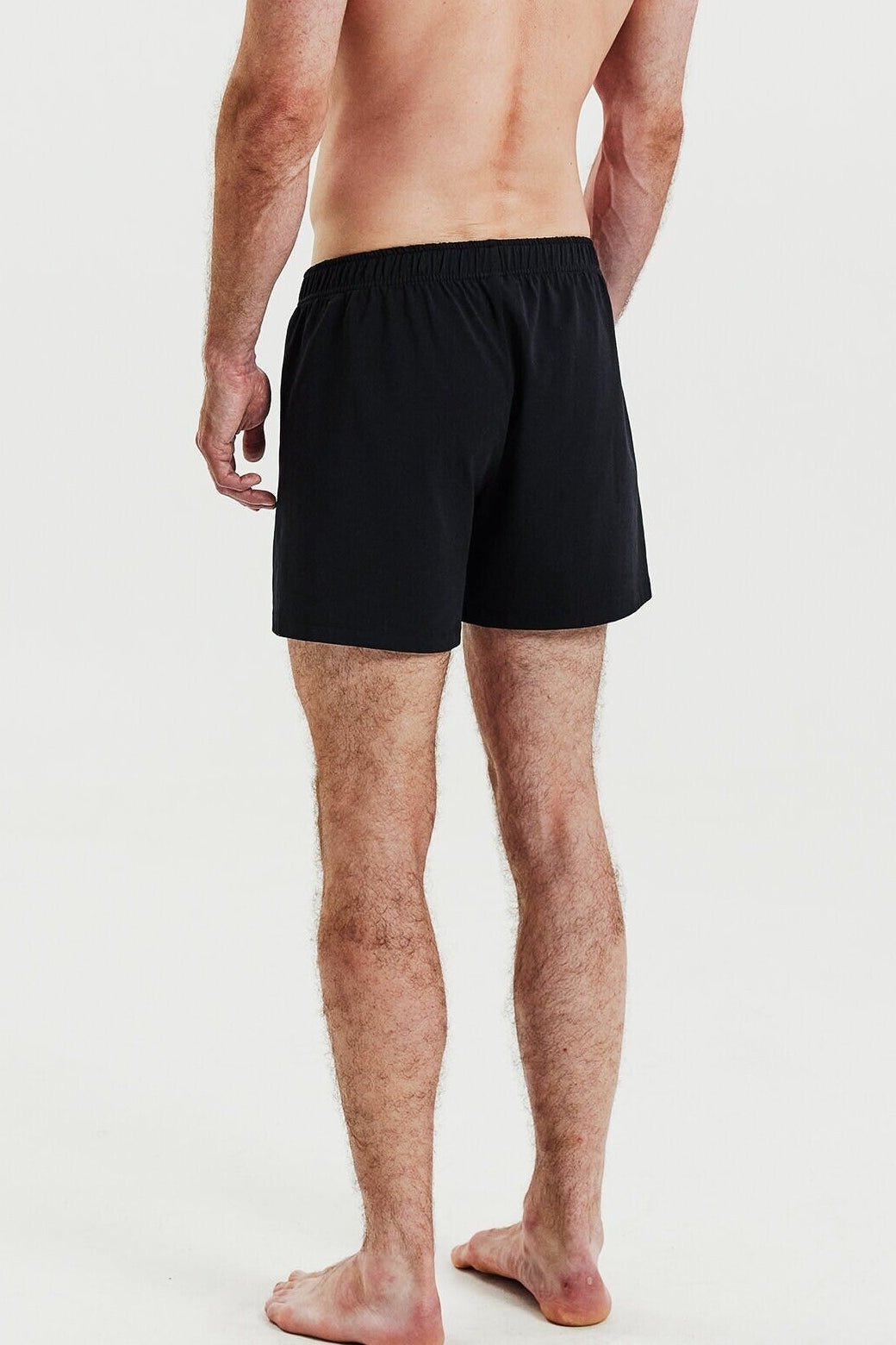 BREAD & BOXERS - Jersey Boxer Shorts 2 - Pack - Black - BACKYARD