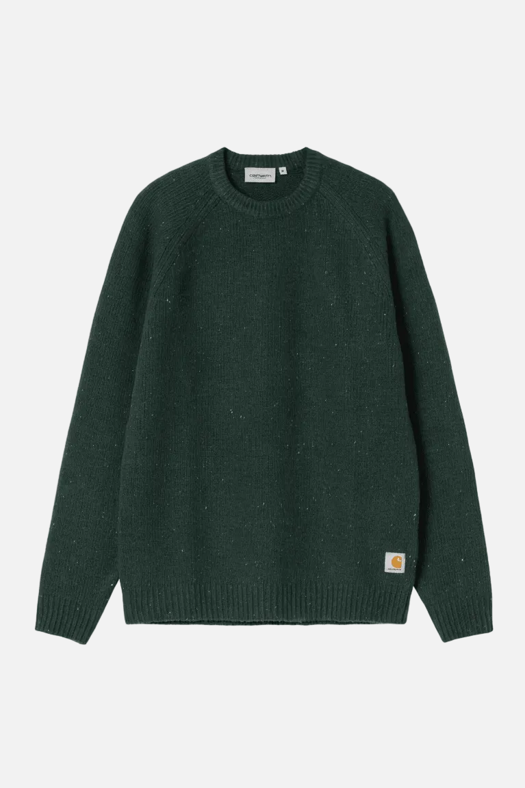 CARHARTT WIP-Anglistic Sweater-Speckled Dark Scarab-BACKYARD