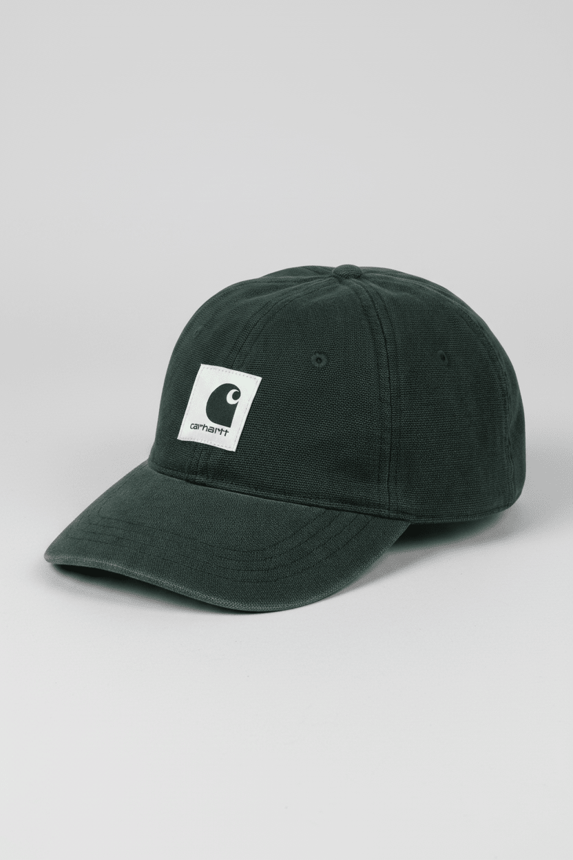 CARHARTT WIP-Canvas Cap-Raven Stone Washed-BACKYARD