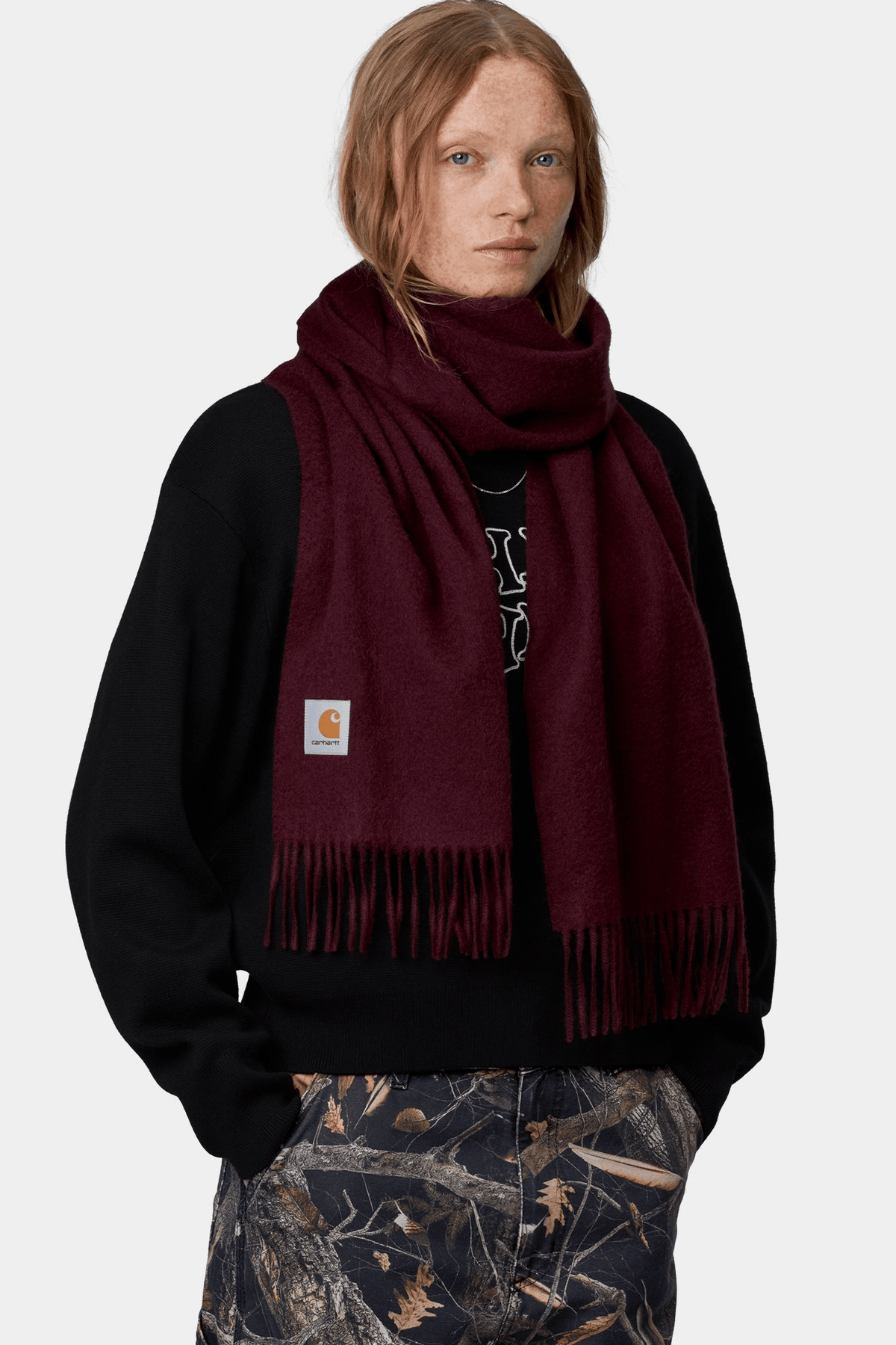 CARHARTT WIP-Clan Scarf-Amarone-BACKYARD