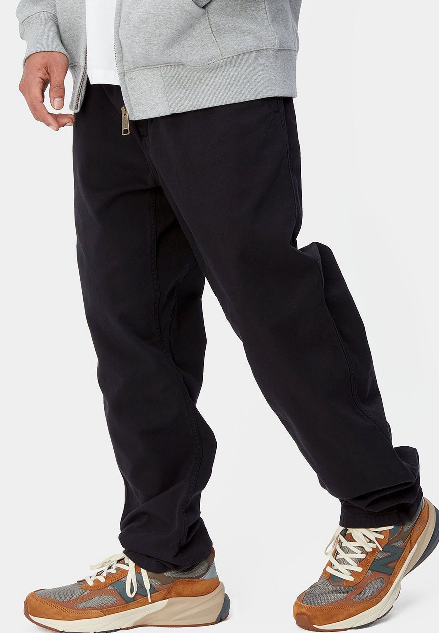 CARHARTT WIP - Flint Pant - Black Garment Dyed - BACKYARD