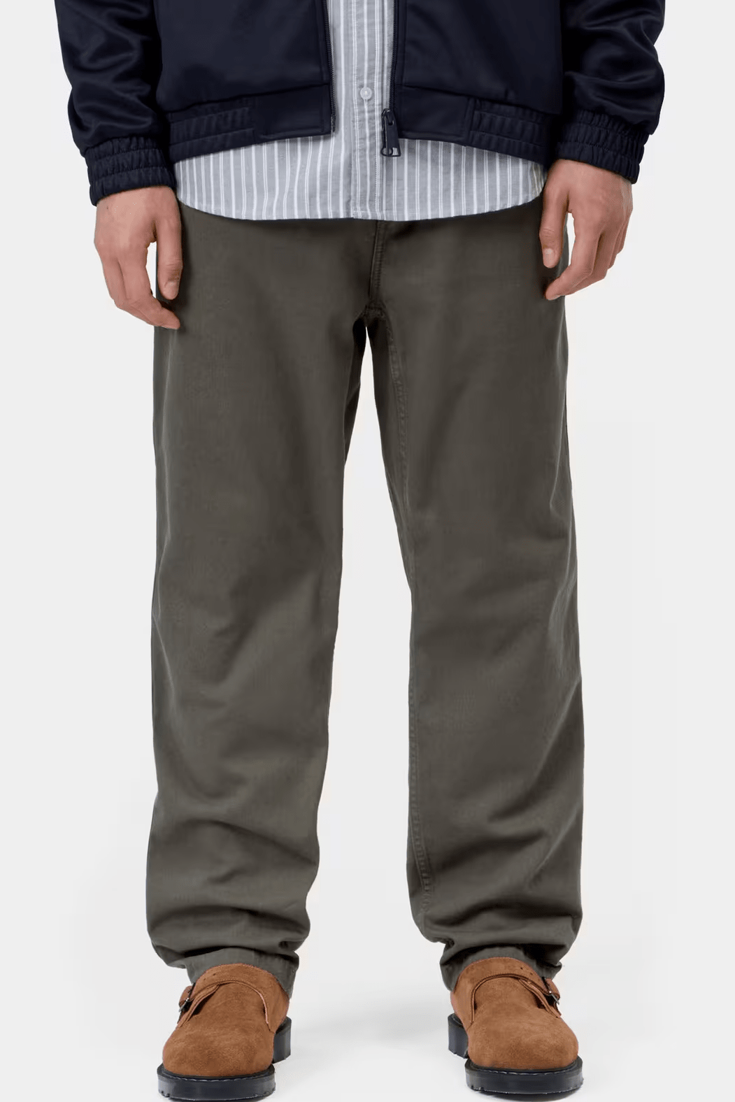 CARHARTT WIP-Flint Pant-Shungite Garment Dyed-BACKYARD