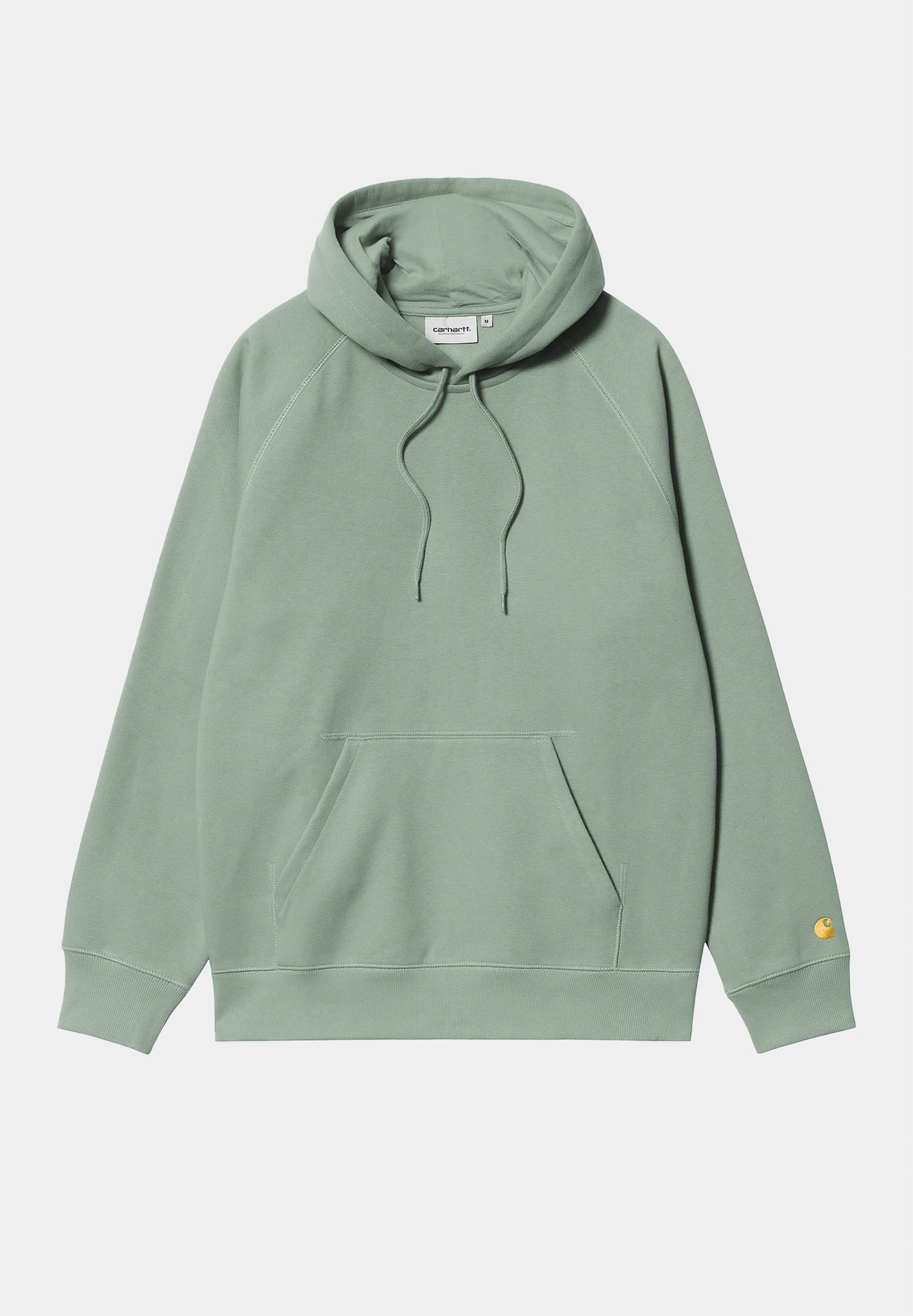 CARHARTT WIP - Hooded Chase Sweat - Frosted Green Gold - BACKYARD