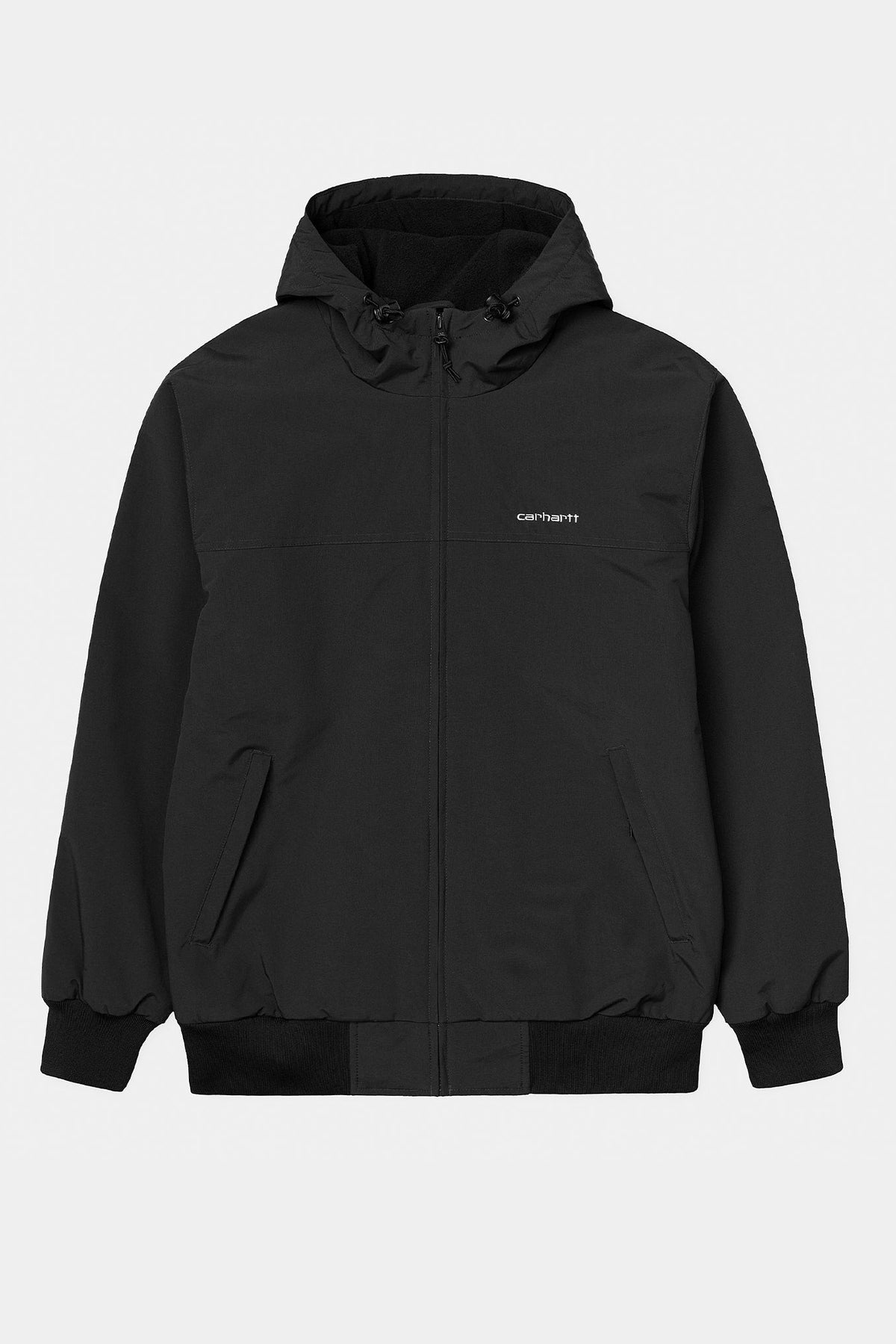 CARHARTT WIP - Hooded Sail Jacket Lined - Black White - BACKYARD
