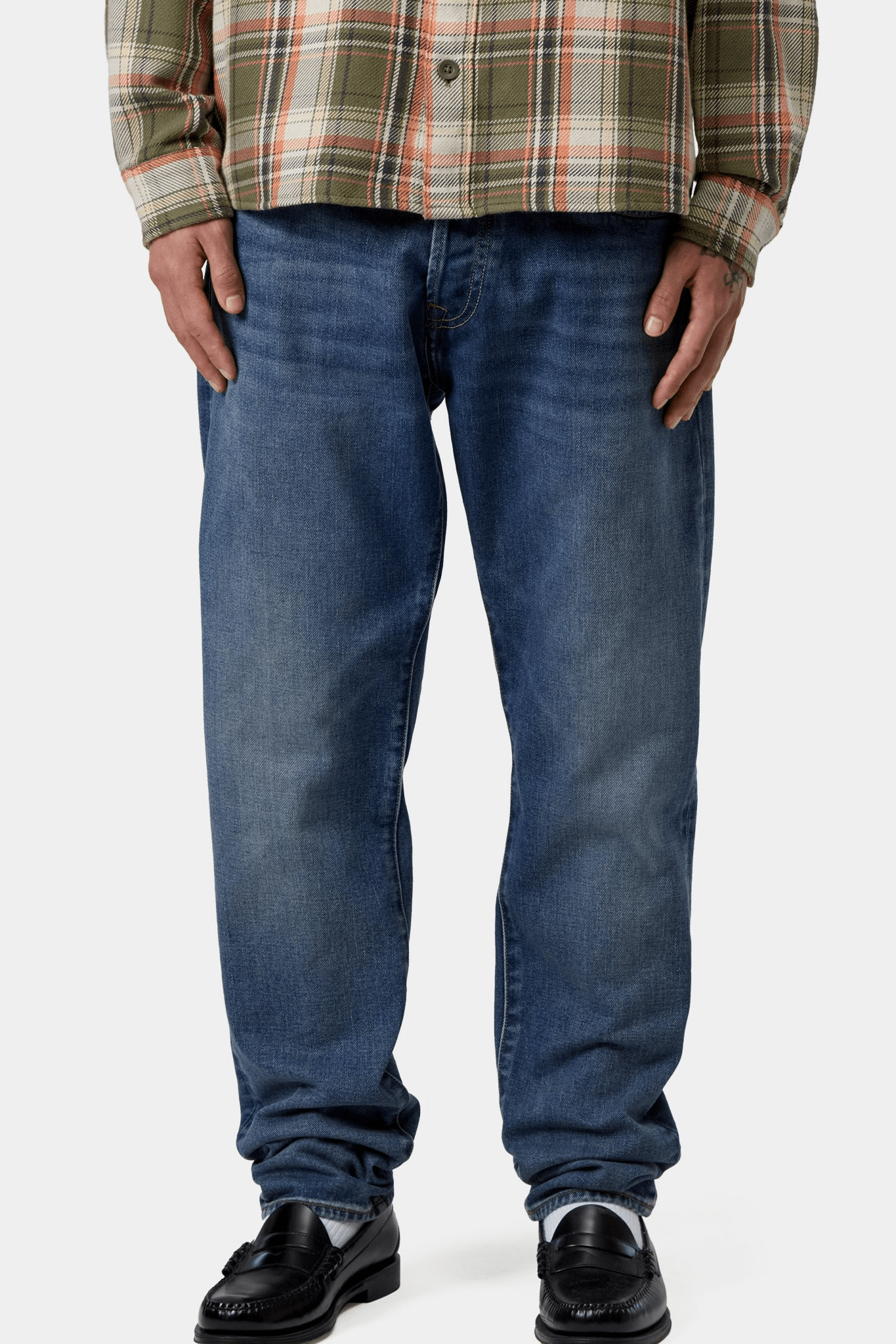CARHARTT WIP-Klondike Pant-Blue Dark Used Wash-BACKYARD