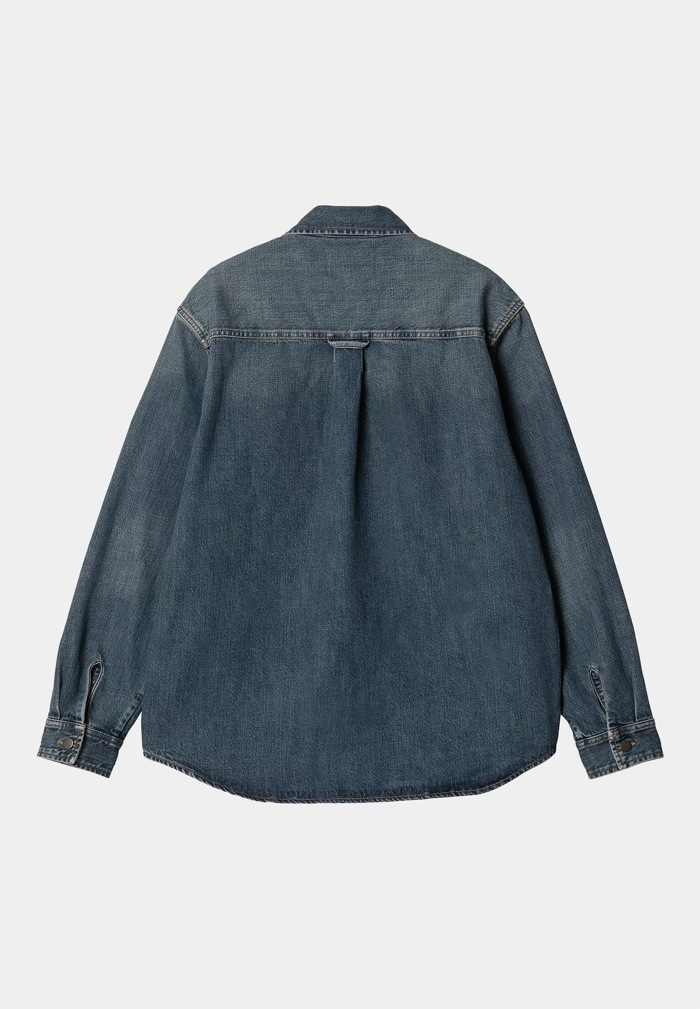 CARHARTT WIP - Lincoln Shirt Jac - Blue Worn Used Washed - BACKYARD