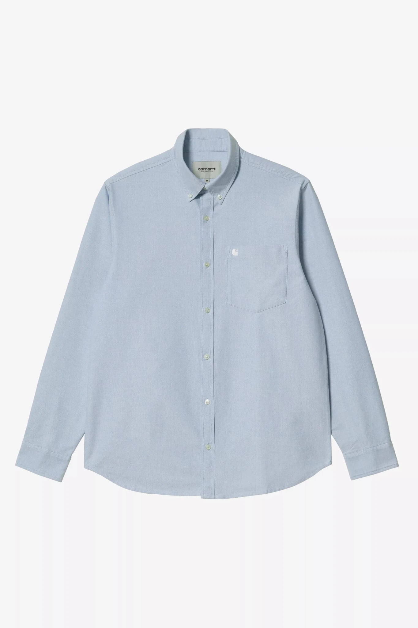 CARHARTT WIP - L/S C - Logo Shirt - Bleach White - BACKYARD