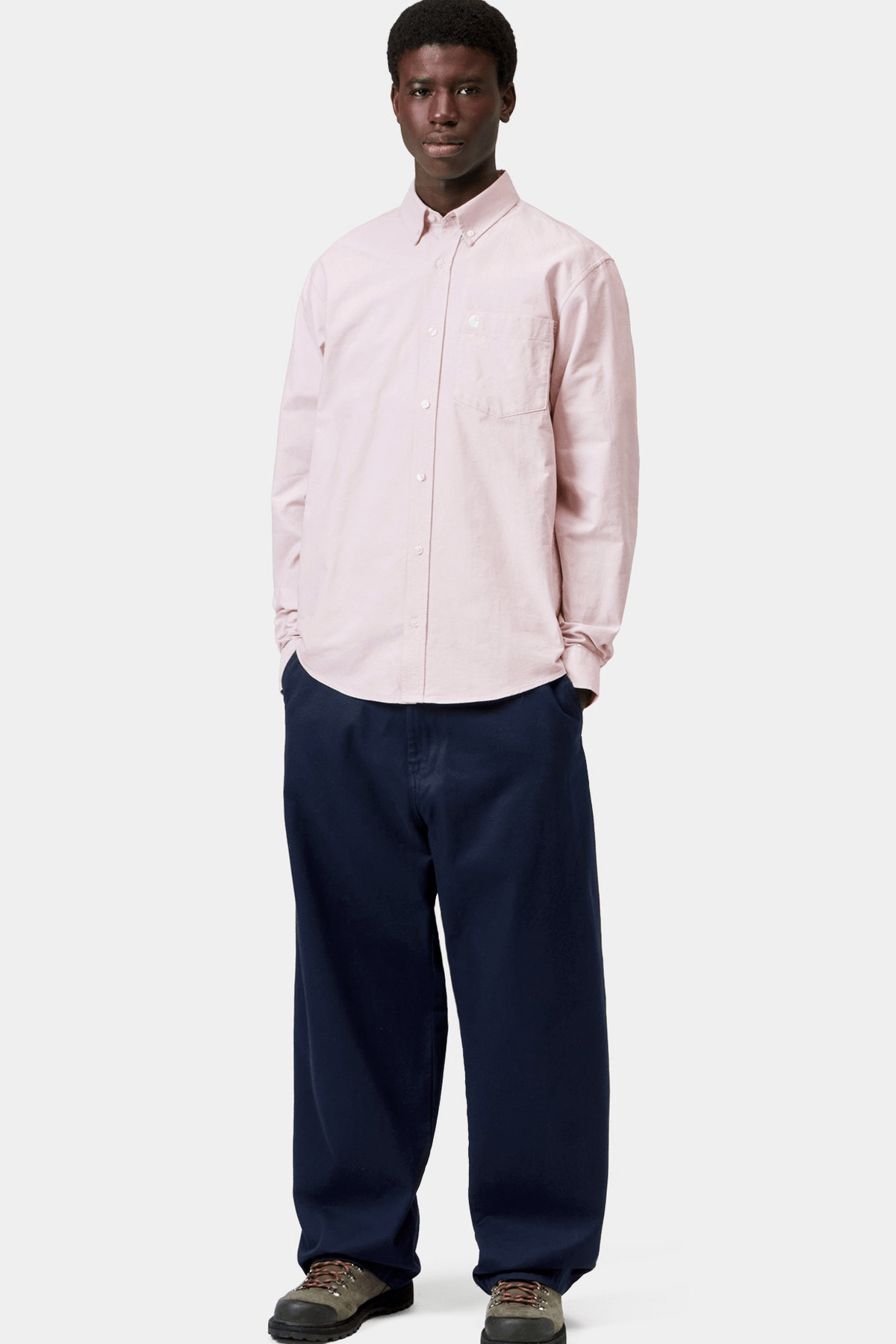 CARHARTT WIP-L/S C-Logo Shirt-Hortensia White-BACKYARD