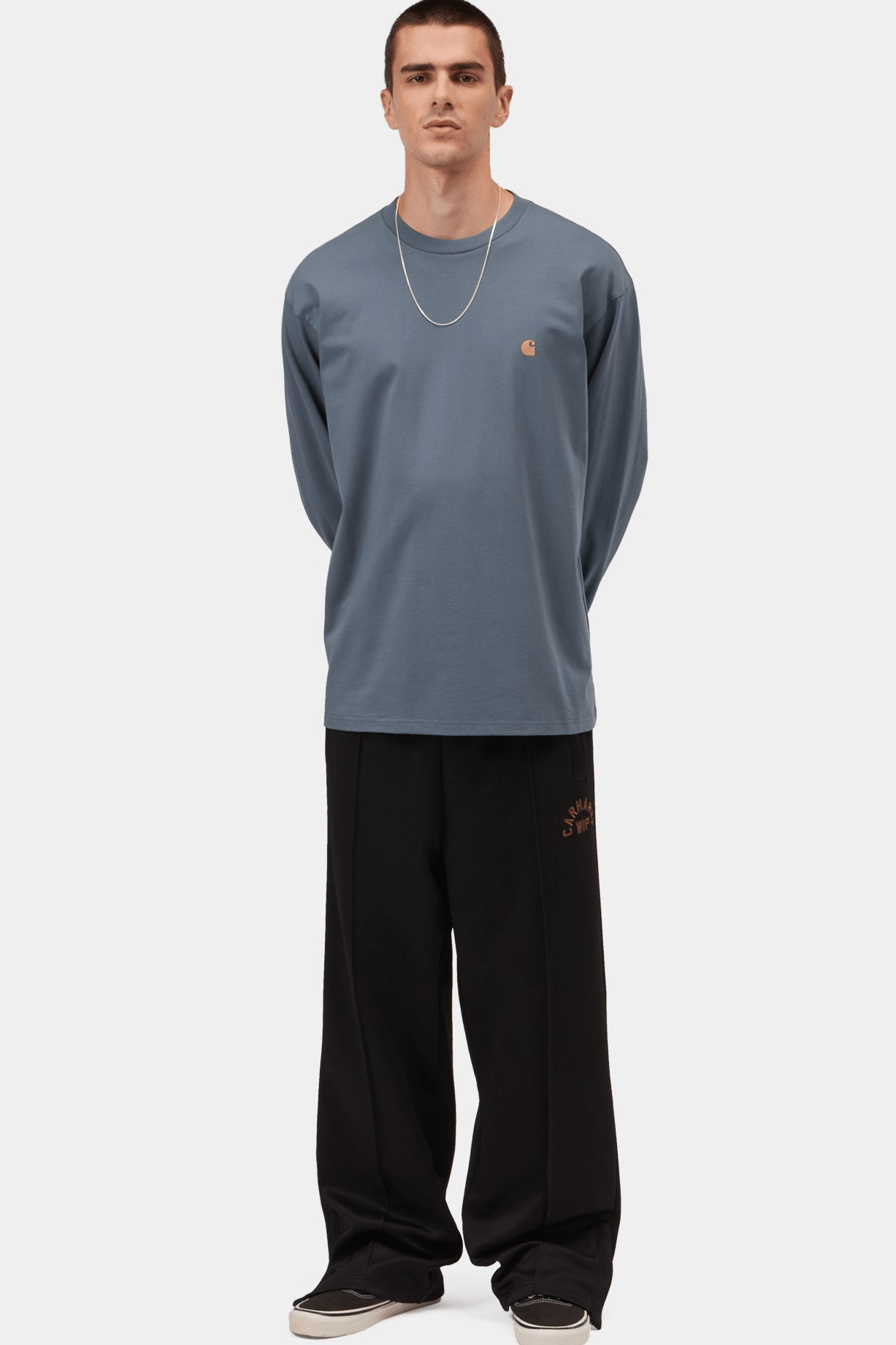 CARHARTT WIP-L/S Chase T-Shirt-Icesheet Gold-BACKYARD