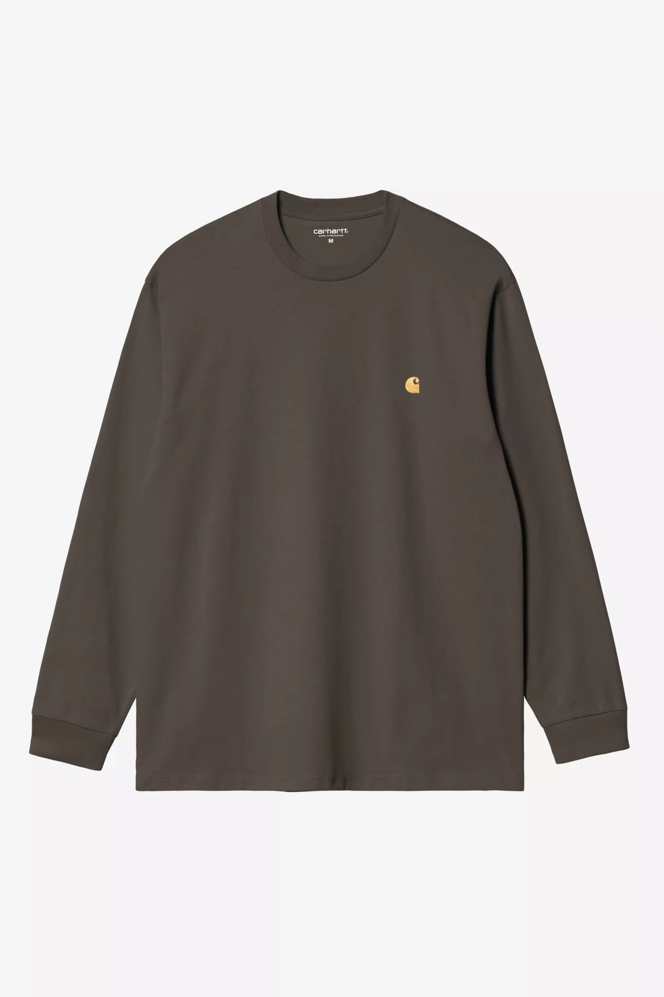 CARHARTT WIP-L/S Chase T-Shirt-Shungite Gold-BACKYARD
