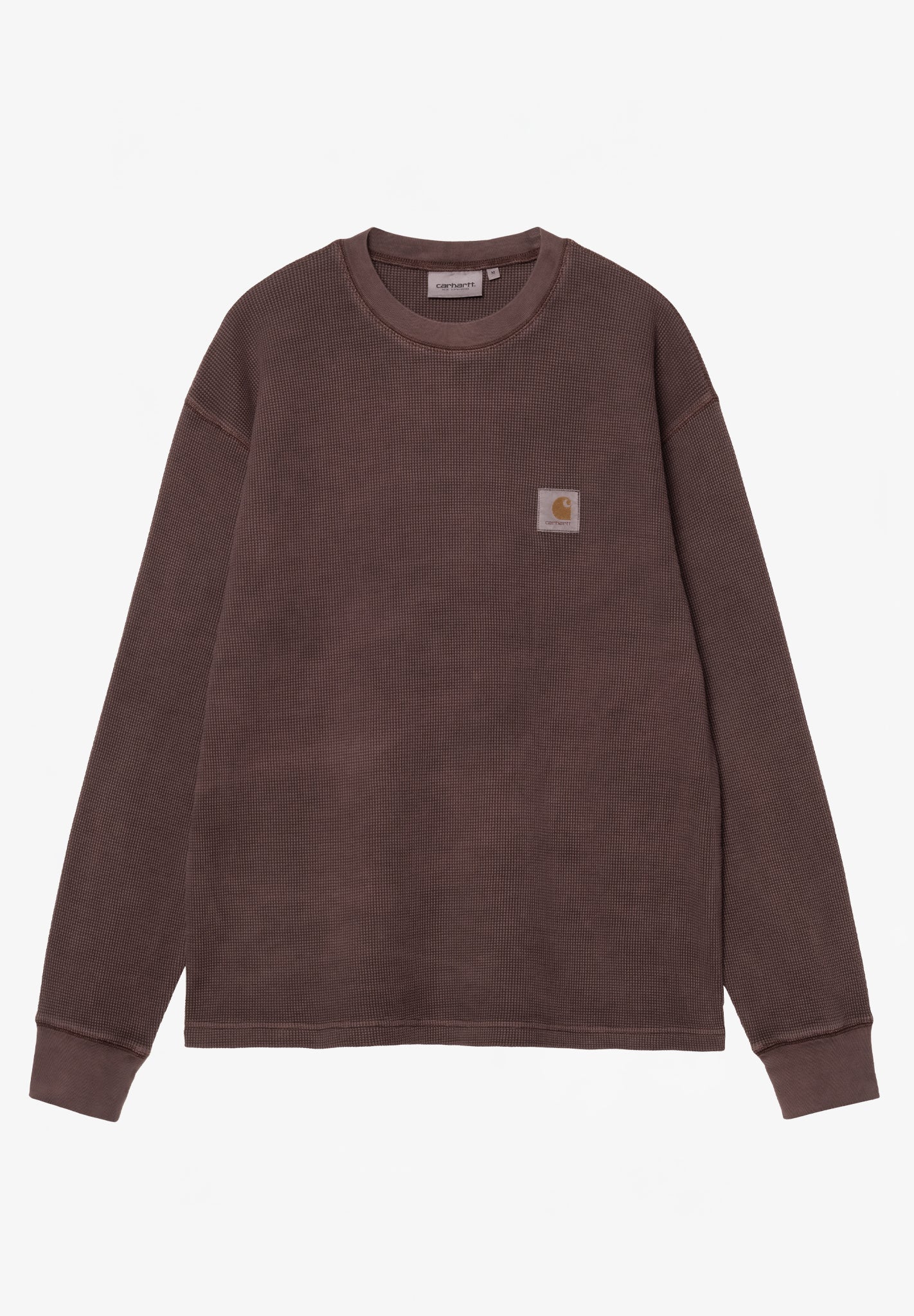 CARHARTT WIP - L/S Vista Waffle T-Shirt - Palisander Garment Dyed - BACKYARD