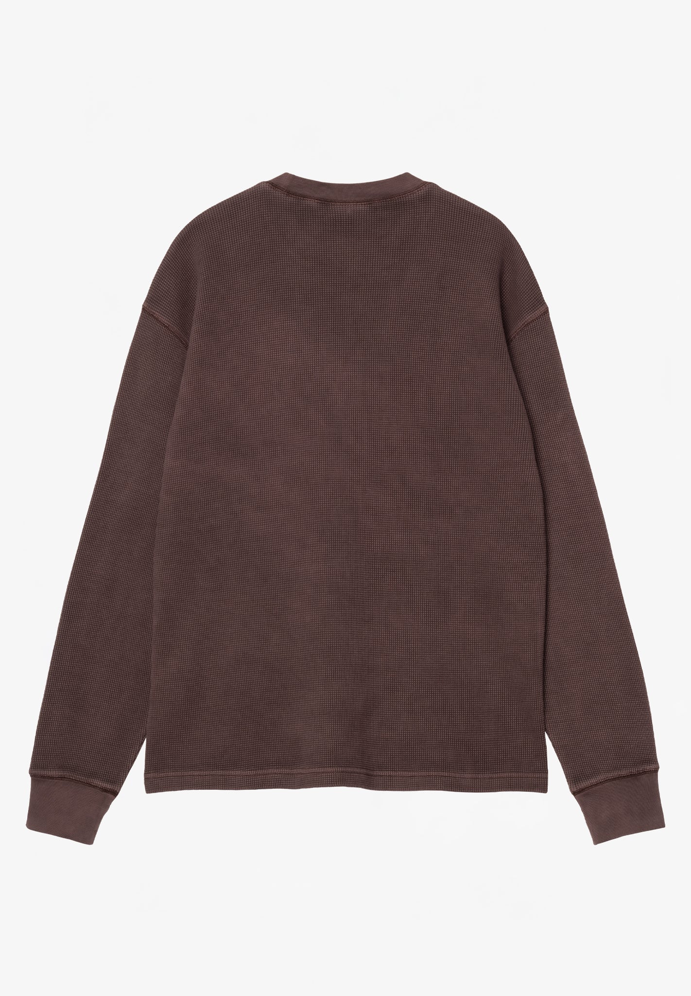 CARHARTT WIP - L/S Vista Waffle T-Shirt - Palisander Garment Dyed - BACKYARD