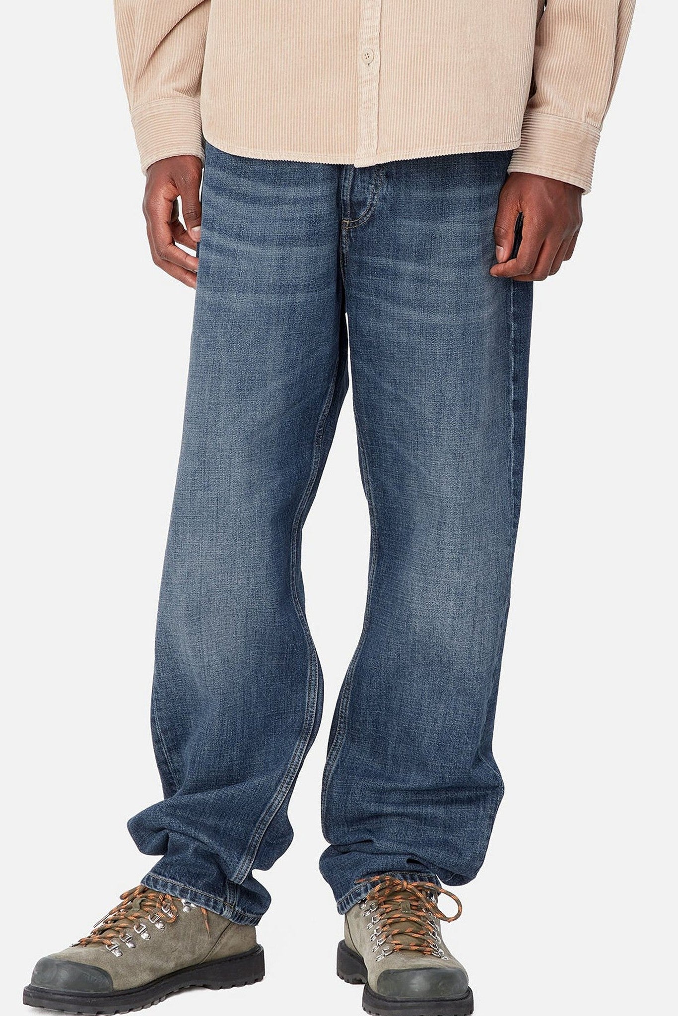 CARHARTT WIP - Marlow Pant - Blue Dark Used Wash - BACKYARD