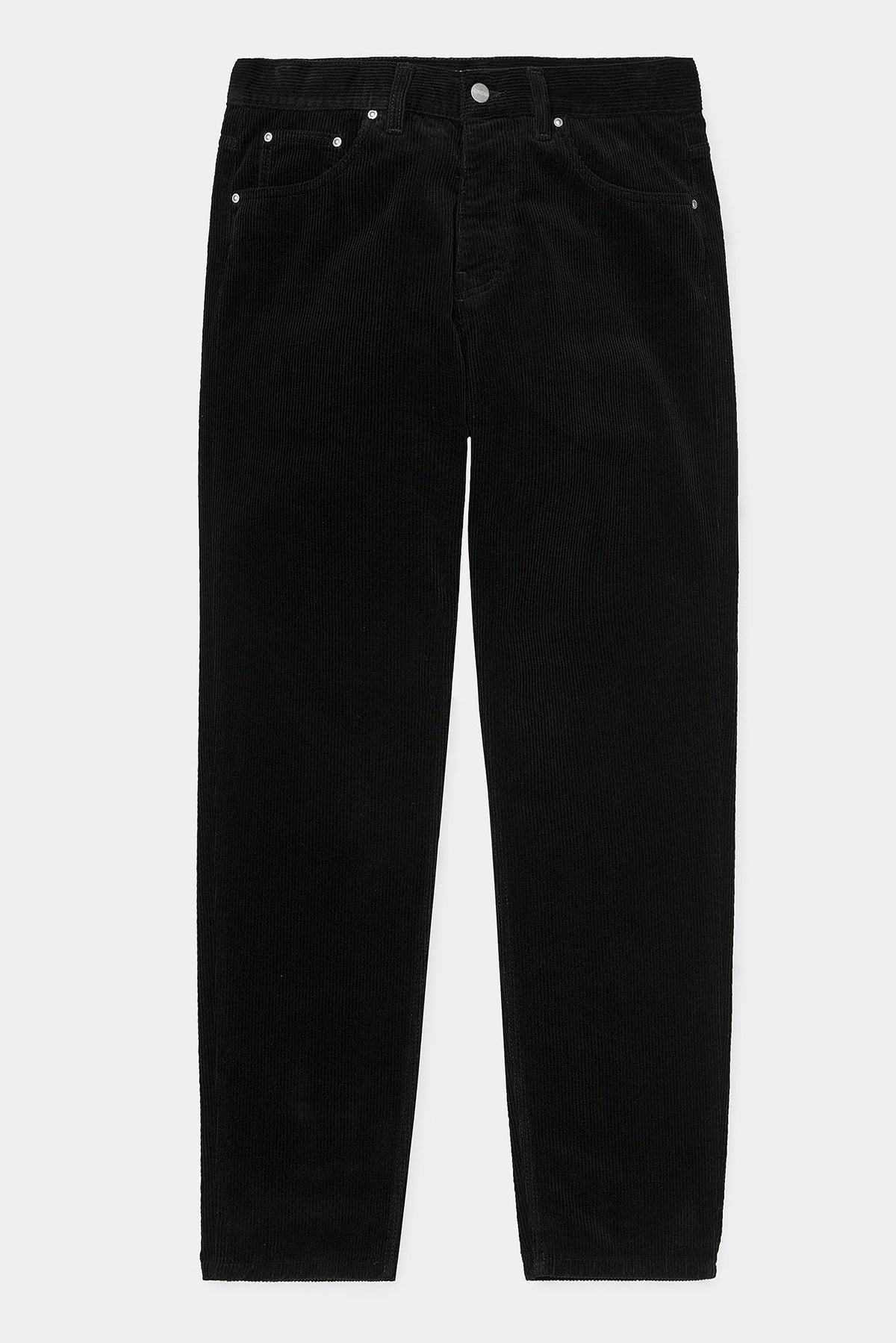 CARHARTT WIP - Newel Pant Cord - Black Rinsed - BACKYARD
